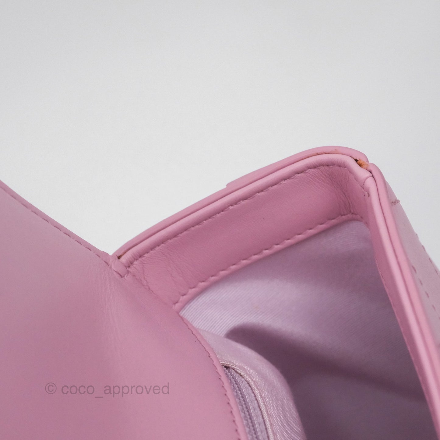 Chanel Stitched Ring My Bag Flap Crossbody Pink Calfskin Silver Hardware