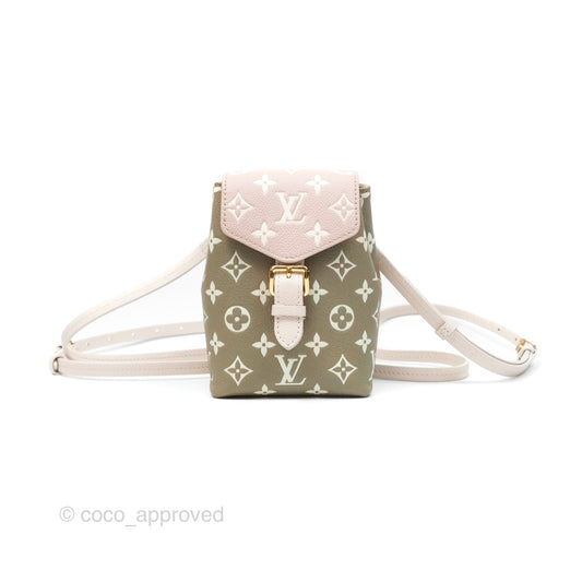 Louis Vuitton Monogram Spring in the City Tiny Backpack Khaki Green/ Beige/ Cream