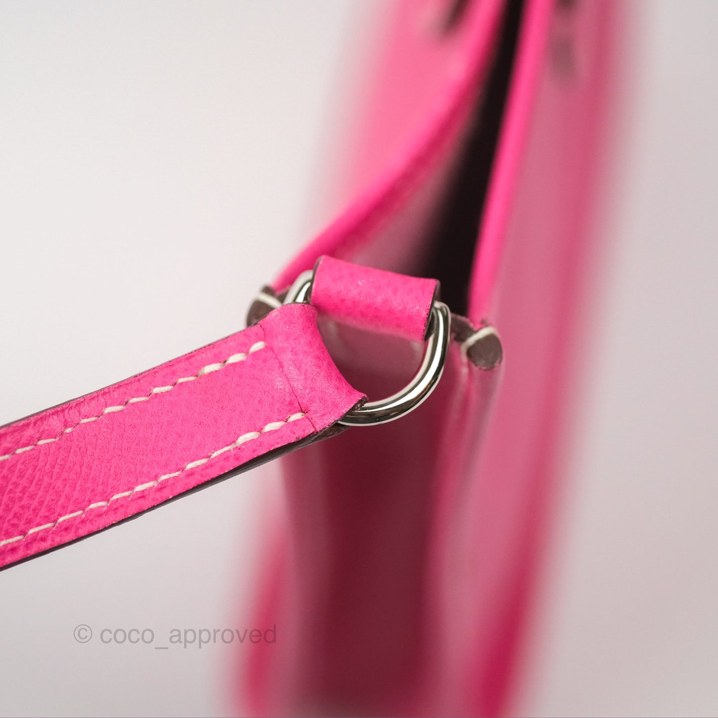 Hermès Mini Evelyne 16 Hot Pink Epsom Palladium Hardware