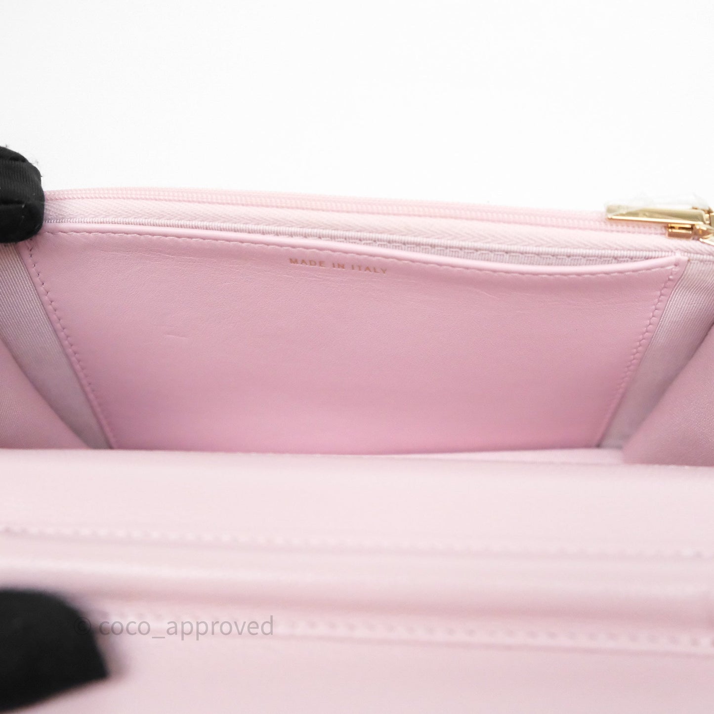 Chanel Classic Quilted Wallet On Chain WOC Pink Caviar Gold Hardware
