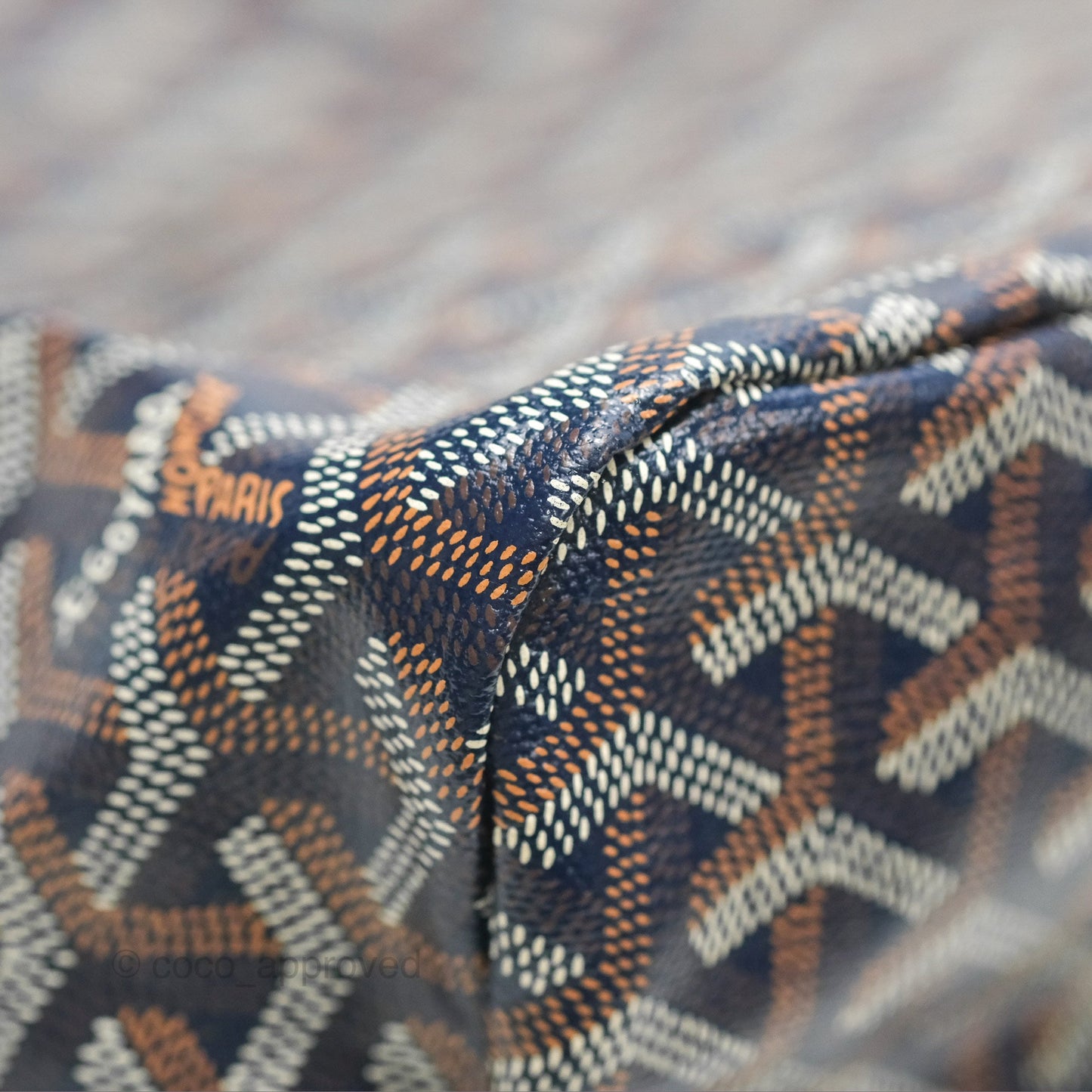 Goyard Bohème Hobo Bag Navy Goyardine Canvas