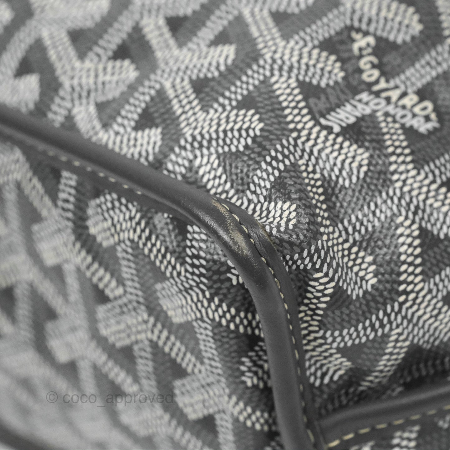 Goyard Anjou Mini Bag Goyardine Canvas Grey
