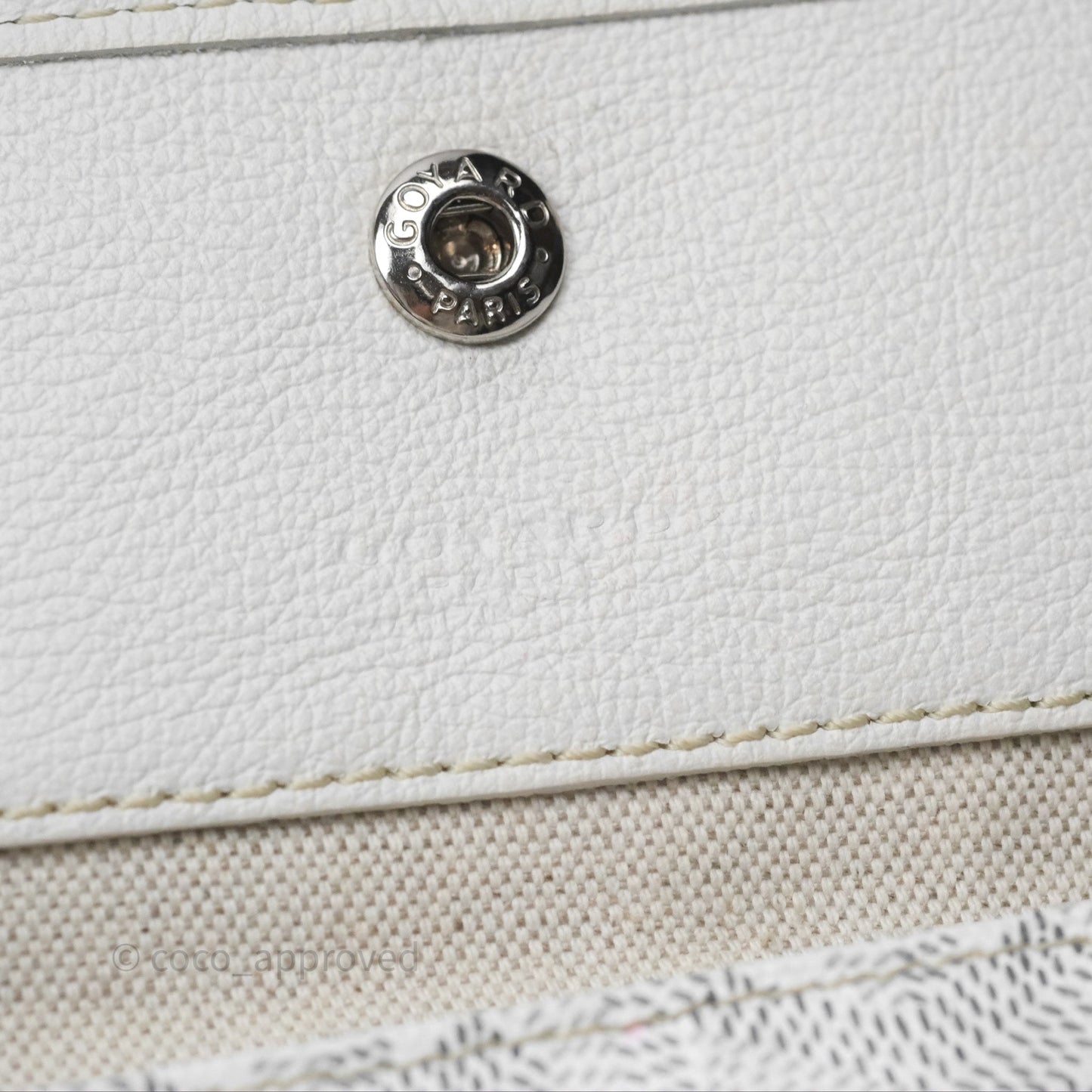 Goyard Saint Louis Tote Bag GM Blanc White
