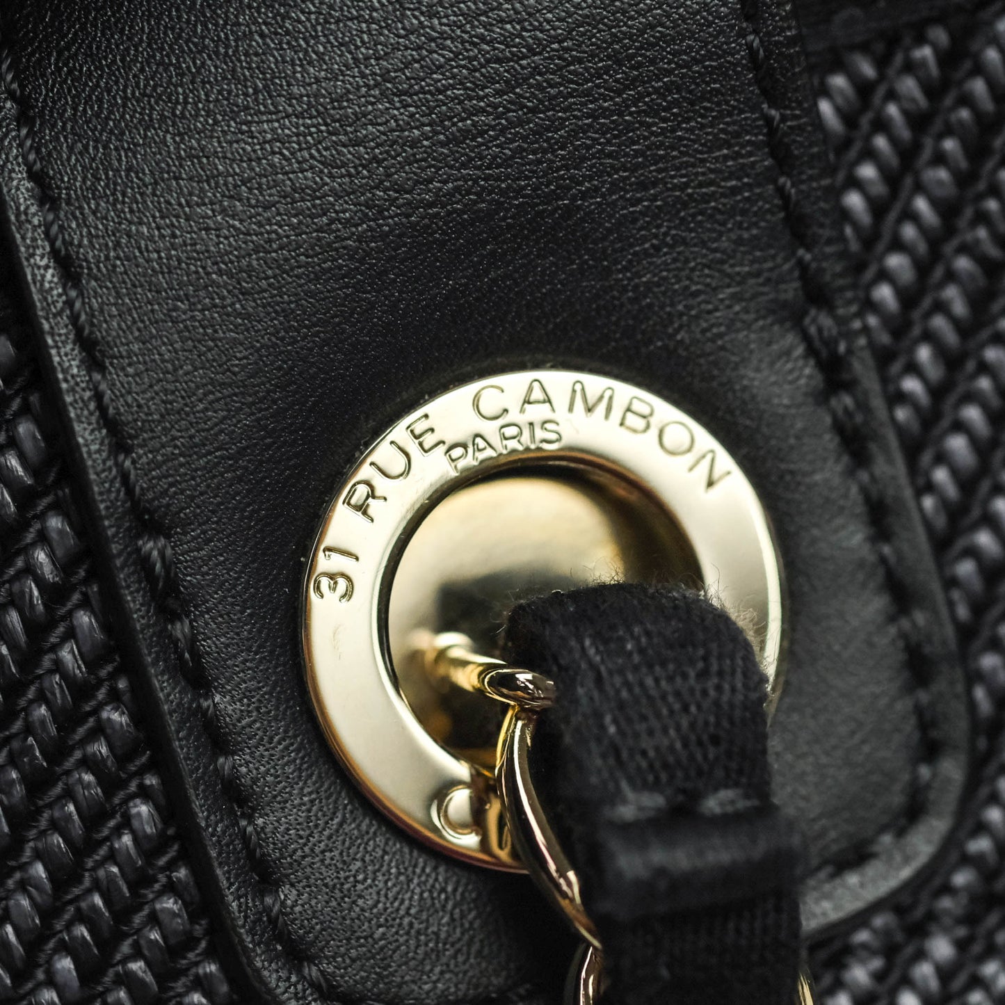 Chanel Large Deauville Charcoal Grey Canvas