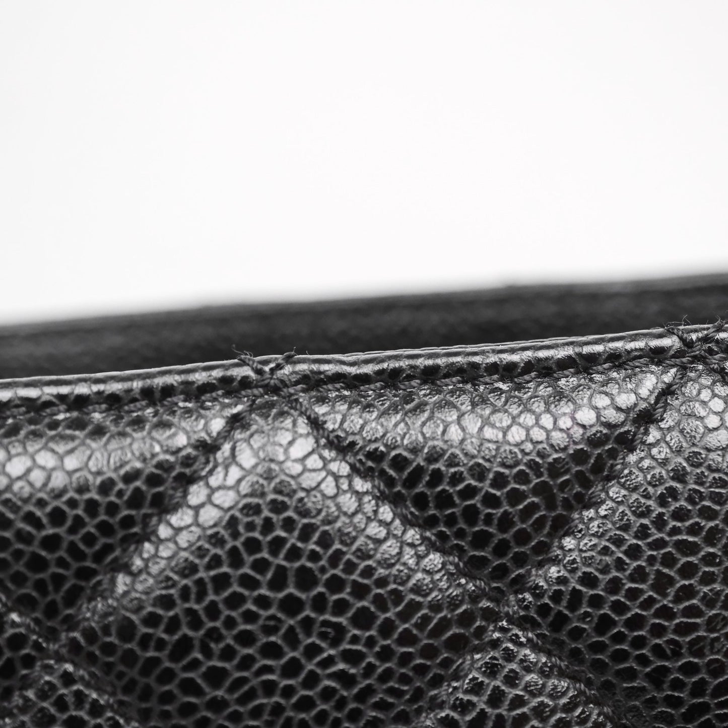 Chanel GST Black Caviar Silver Hardware