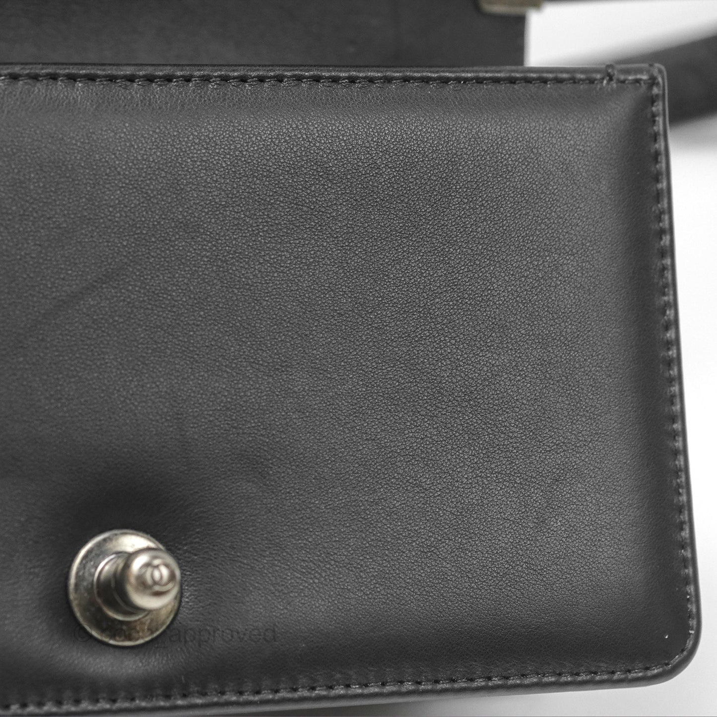 Chanel Small Boy Quilted Black Calfskin Ruthenium Hardware