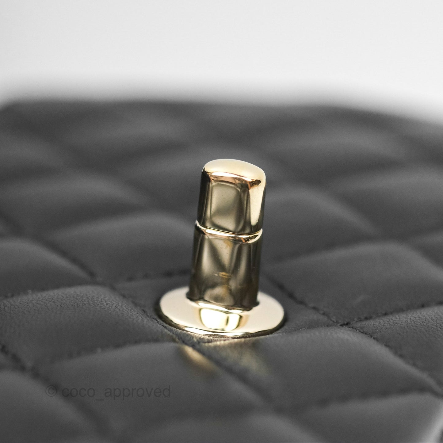 Chanel Top Handle Mini Rectangular Flap Bag Black Lambskin Gold Hardware