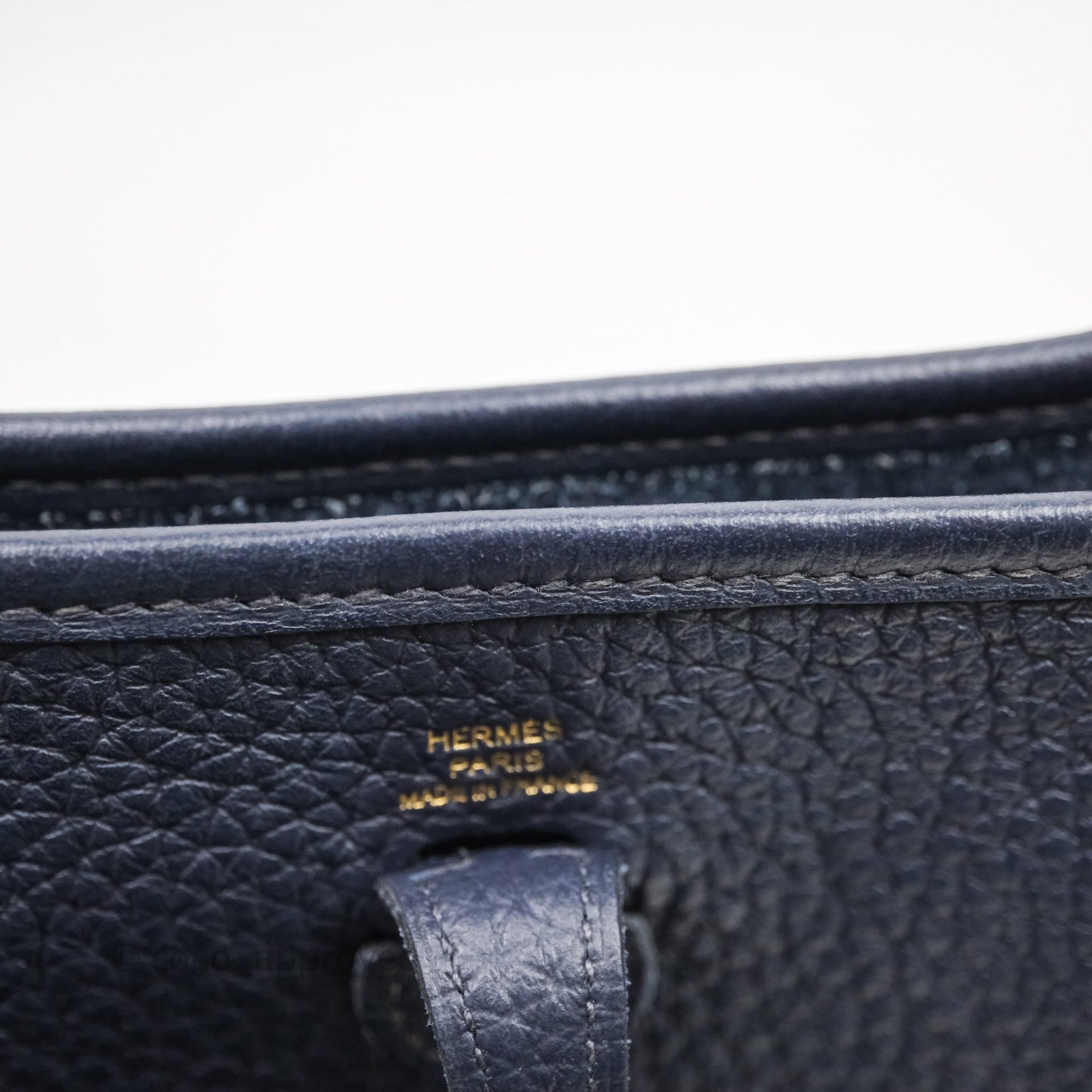 Hermès Mini Evelyne 16 Bleu Nuit 2Z Clemence Gold Hardware