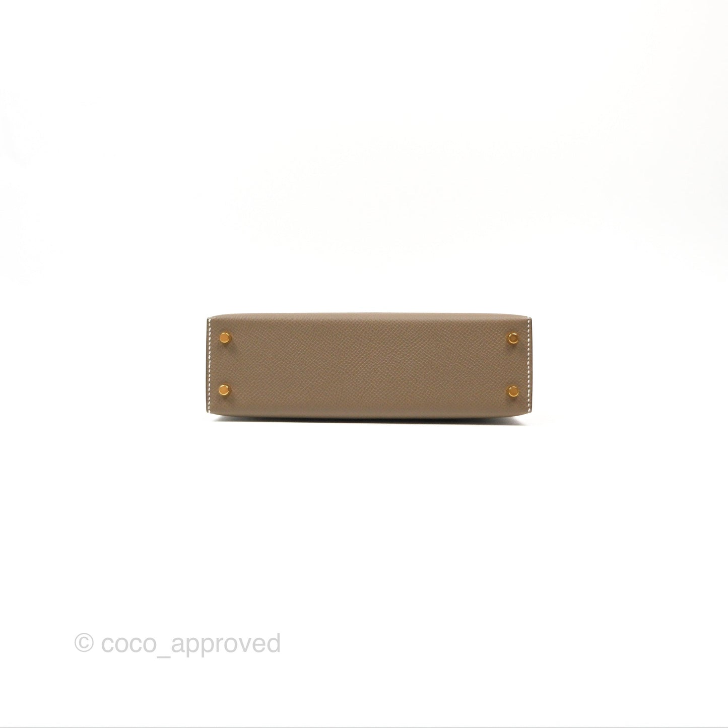 Hermès Mini Kelly II Etoupe Epsom Gold Hardware