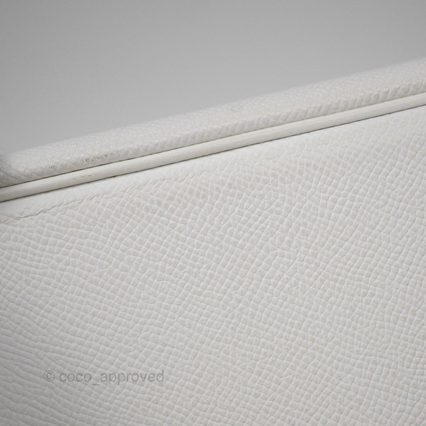 Hermès Birkin 30 Retourne White Epsom Palladium Hardware