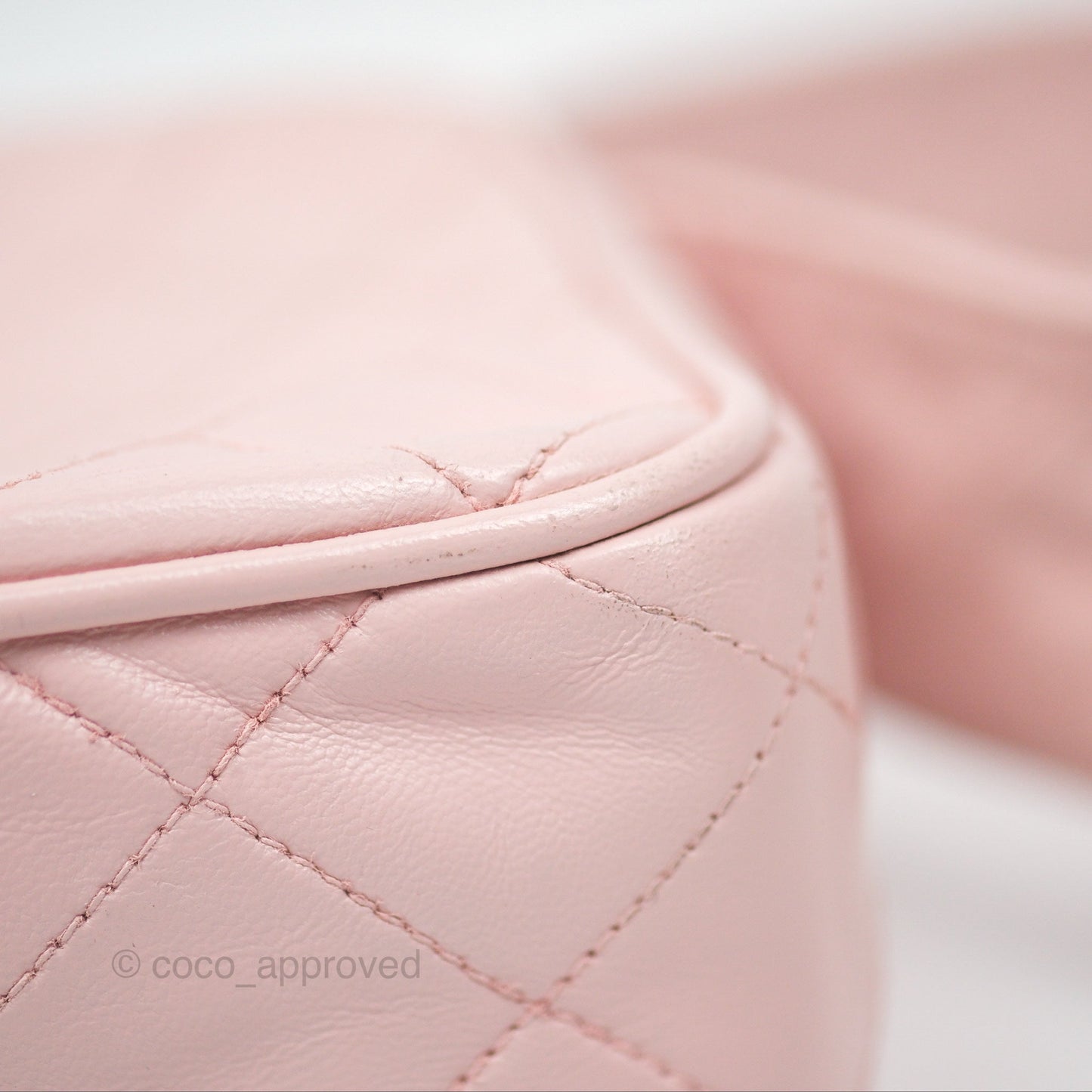Chanel Vintage Camera Bag Pink Lambskin Gold Hardware