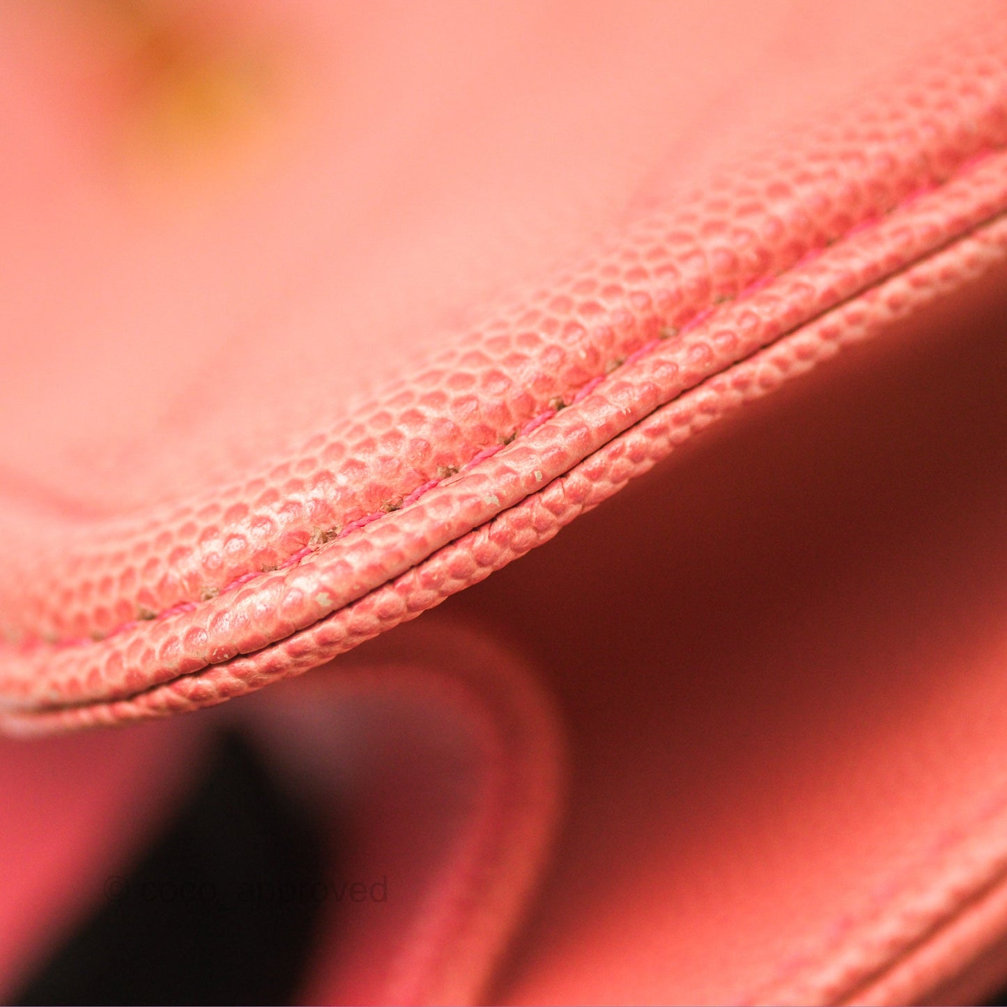 Chanel Sunset On The Sea Flap Bag Pink Caviar Aged Gold Hardware