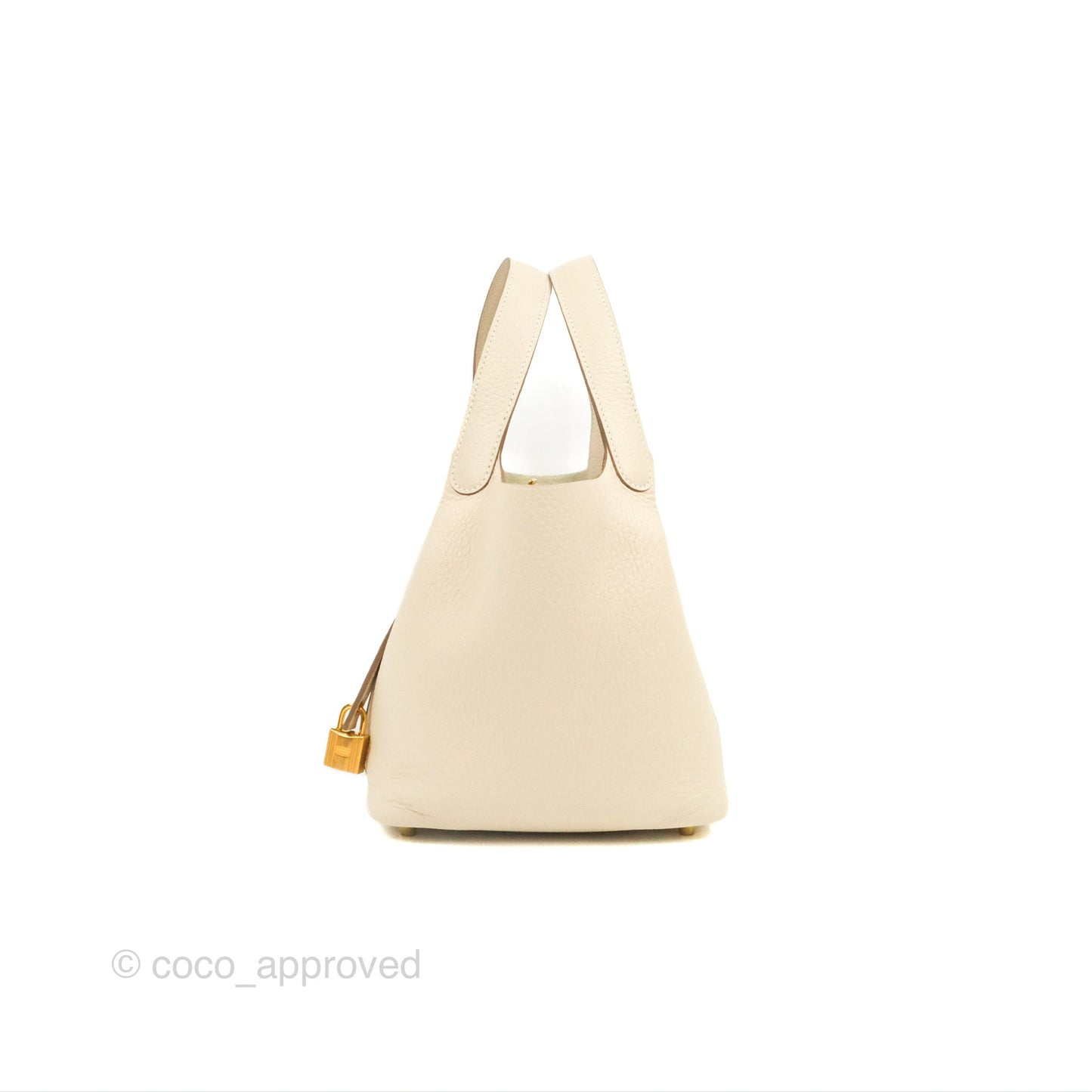 Hermès Picotin Lock 18 Craie Taurillon Clemence Gold Hardware