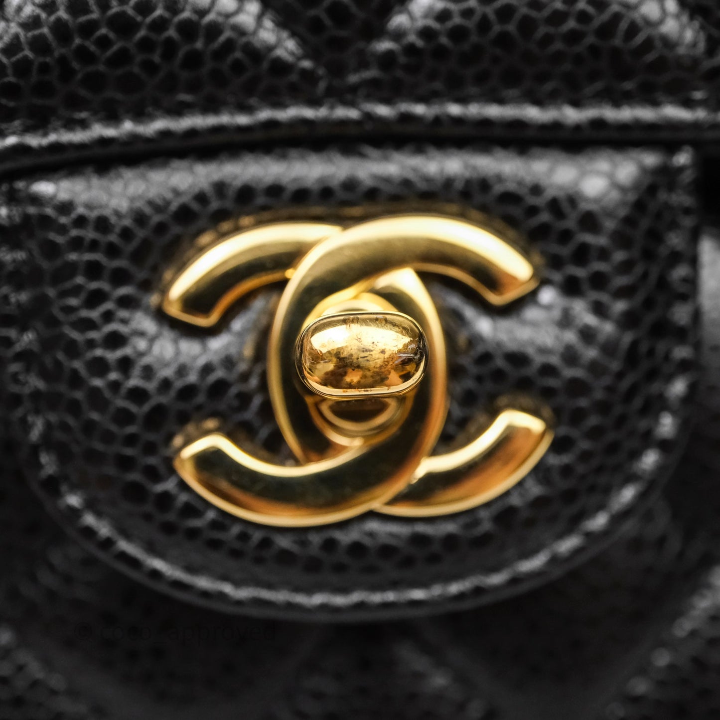 Chanel Small Classic Quilted Flap Black Caviar Gold Hardware