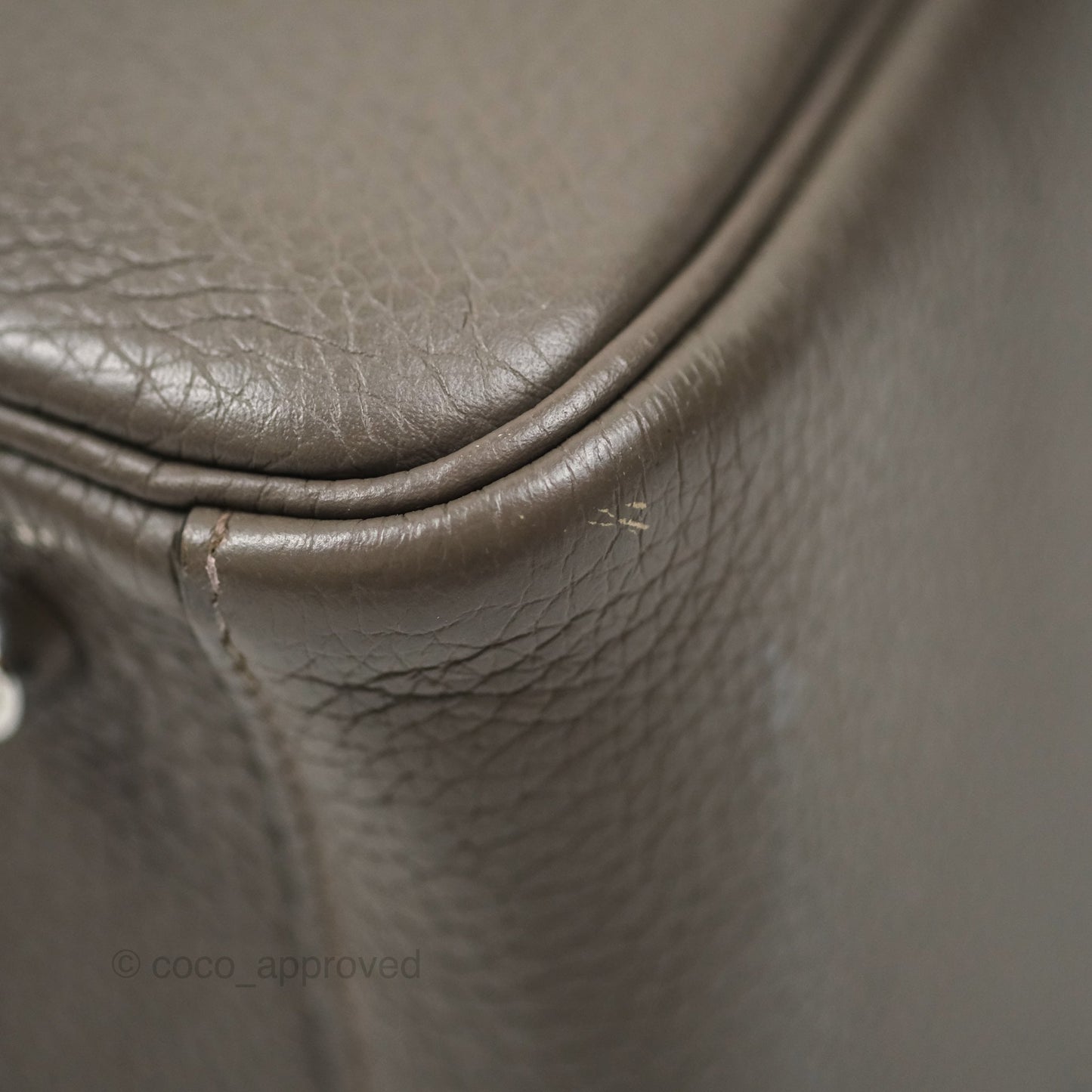 Hermès Lindy 26 Etain 8F Clemence Palladium Hardware
