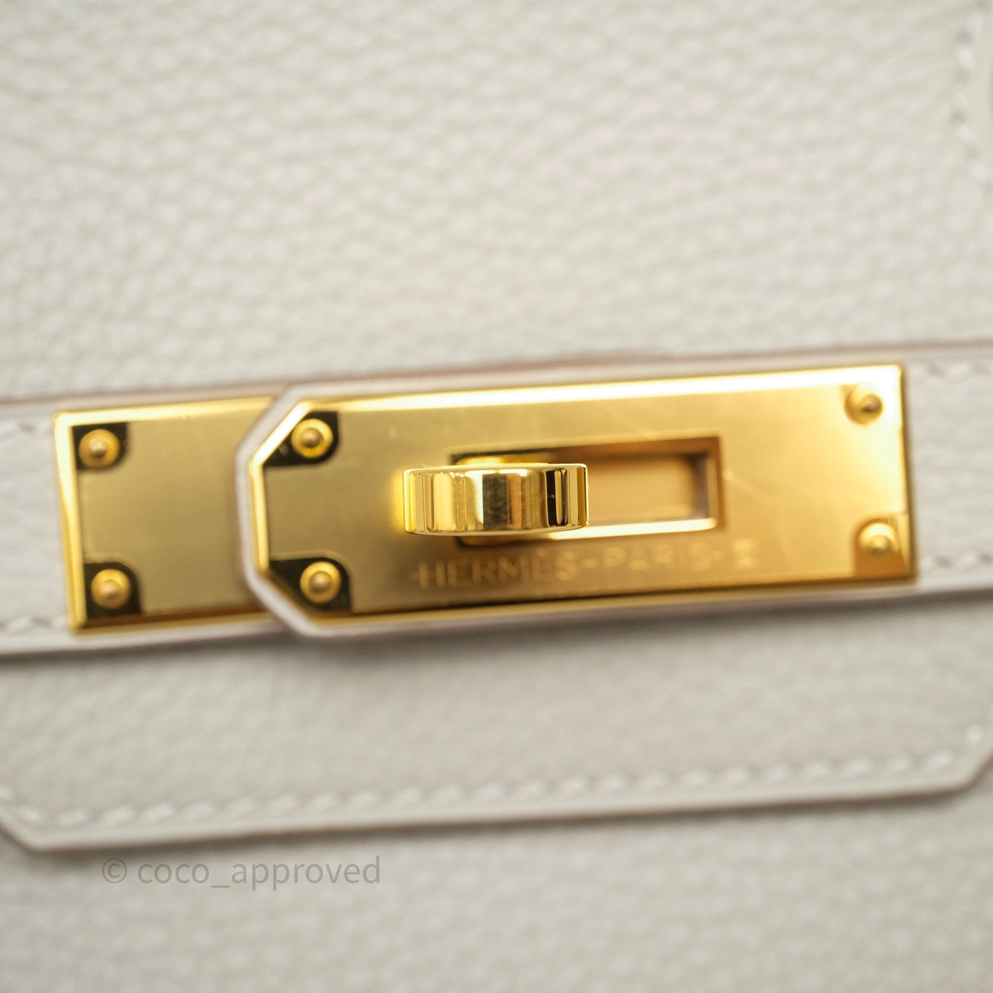 Hermès Birkin 30 Retourne Gris Perle 80 Togo Gold Hardware
