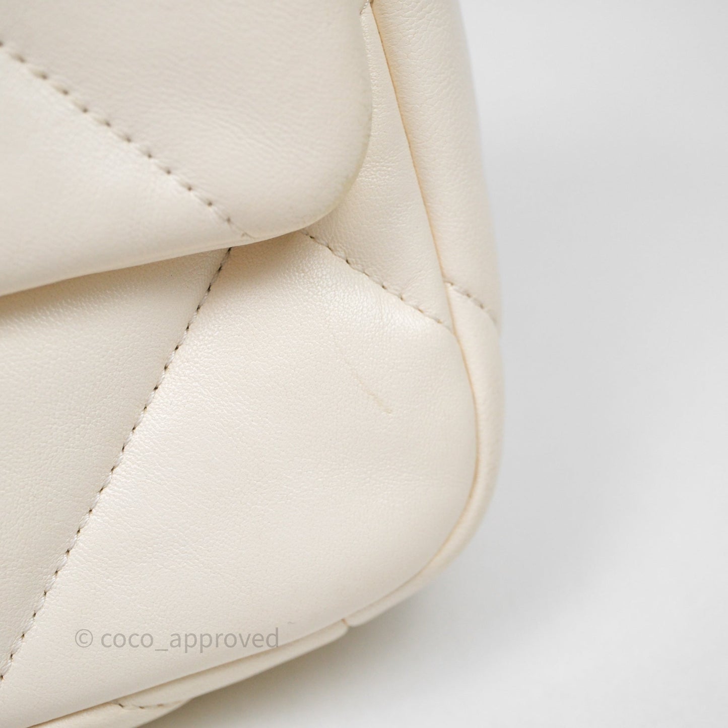 Chanel 19 Small Ivory White Mixed Hardware