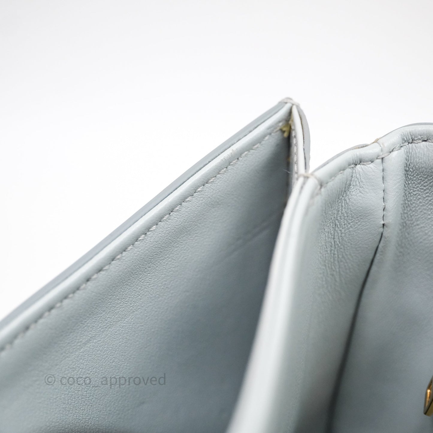 Celine Teen Besace Light Blue Shiny Calfskin