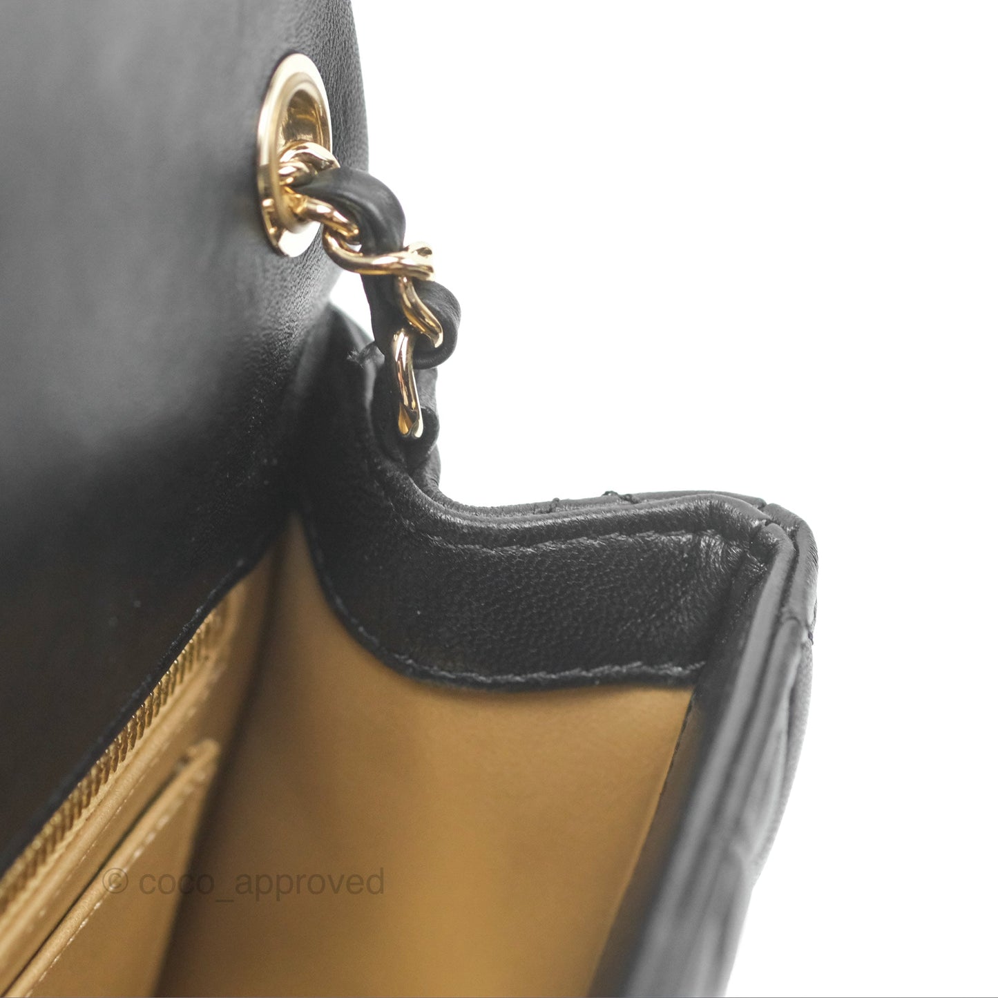 Chanel Ball Crush Mini Rectangular Black Lambskin Gold Hardware 23C
