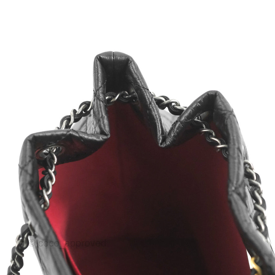 Chanel Small Gabrielle Backpack Black Aged Calfskin