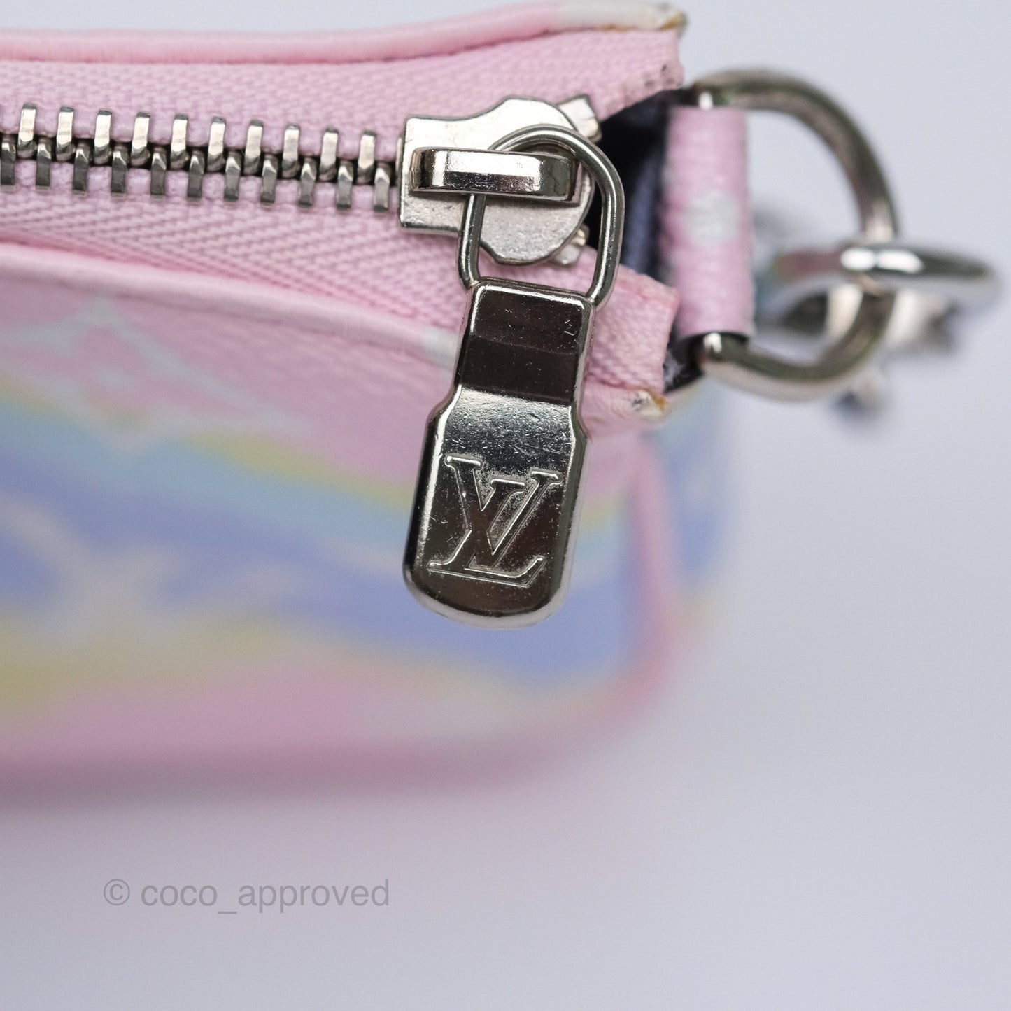 Louis Vuitton Mini Pochette Accessories Escale Pastel Monogram