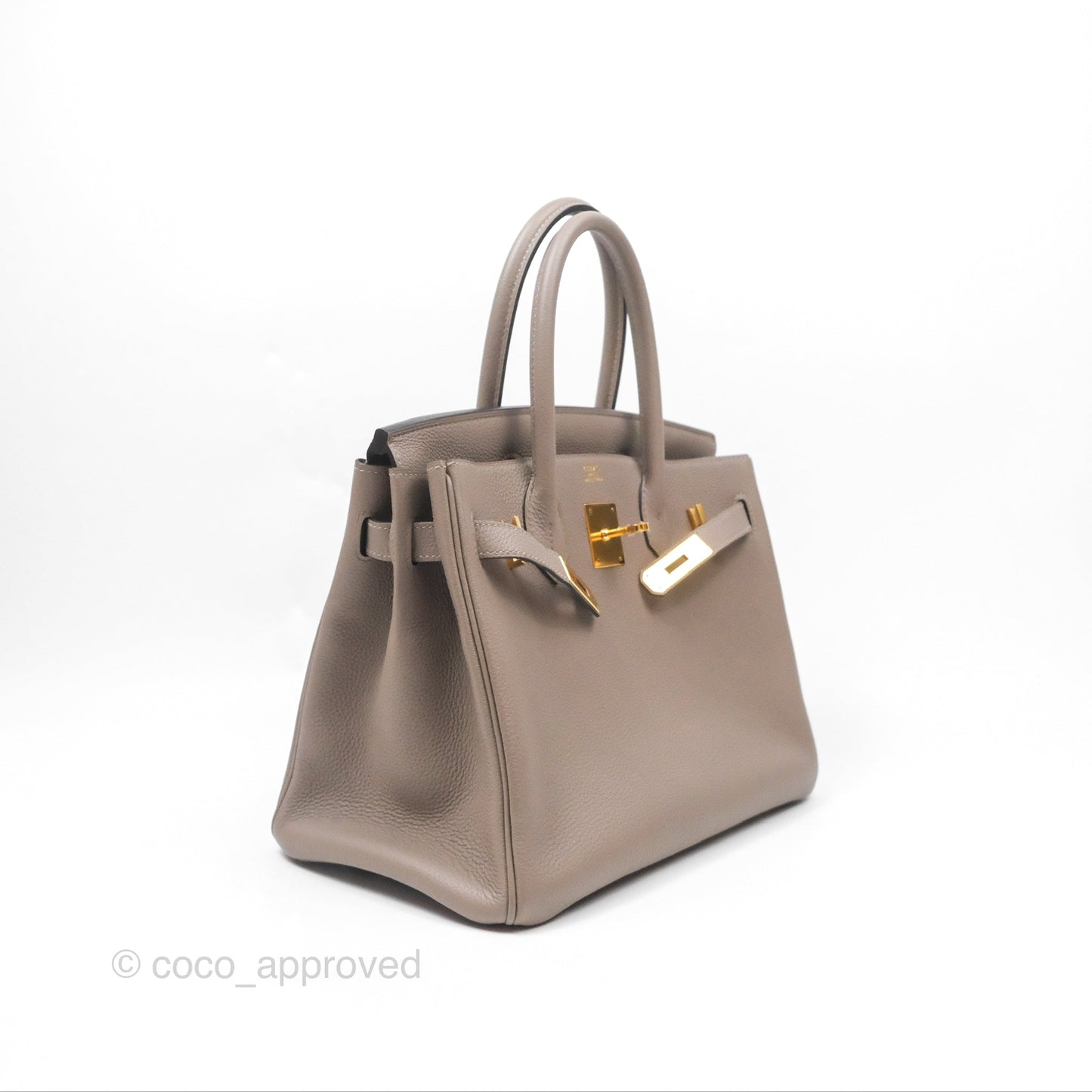 Hermès Birkin 30 Retourne Gris Asphalt M8 Togo Gold Hardware