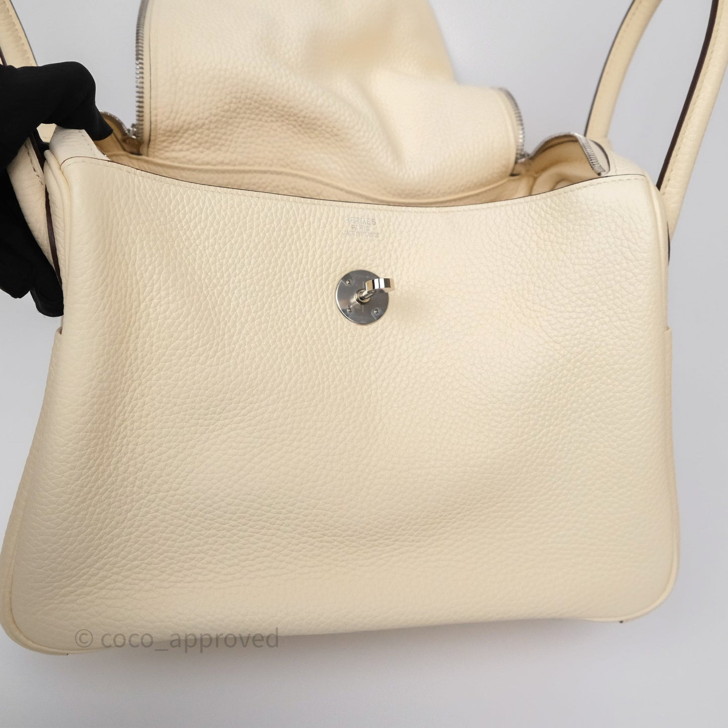 Hermès Lindy 30 Nata I2 Clemence Palladium Hardware