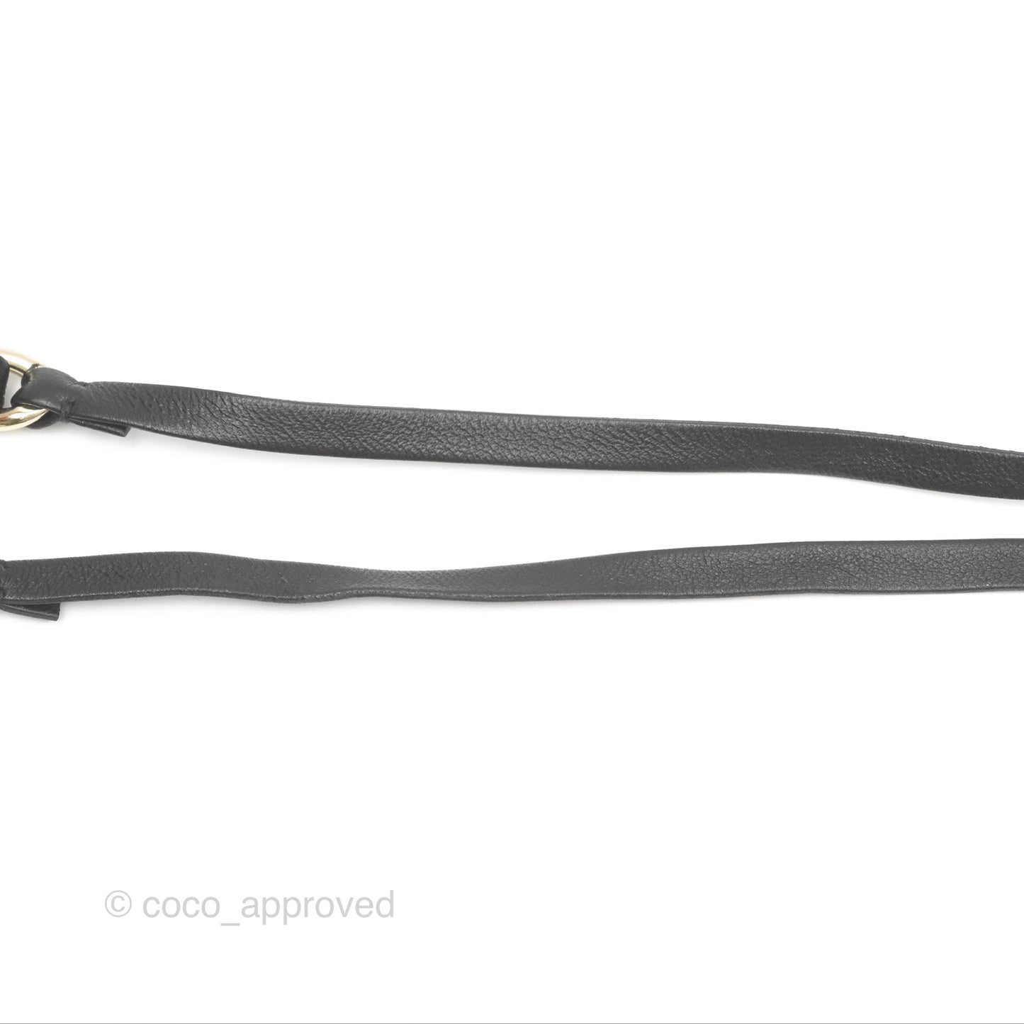 Chanel CC Woven Hair Band/Belt Accessory Black Gold Tone 22P