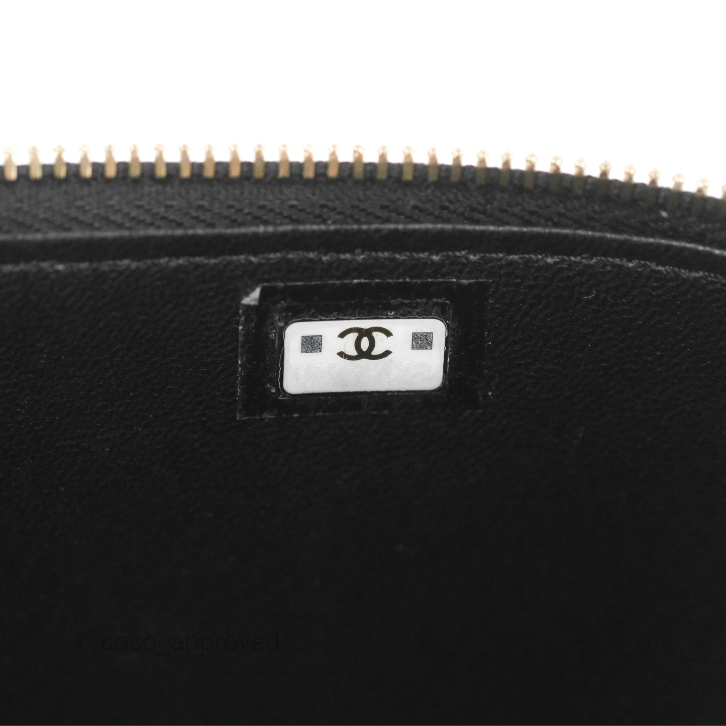 Chanel Vanity Rectangular Top Handle Black Lambskin Gold Hardware