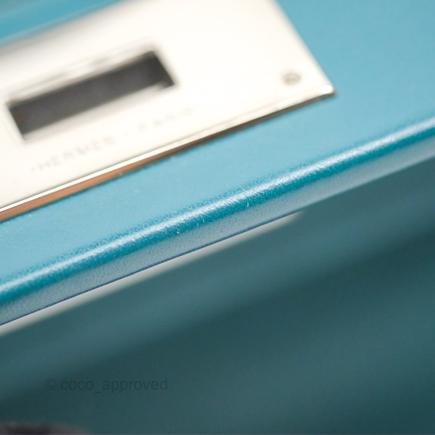 Hermès 24/24 21 Mini Vert Bosphore Evercolor Swift Palladium Hardware
