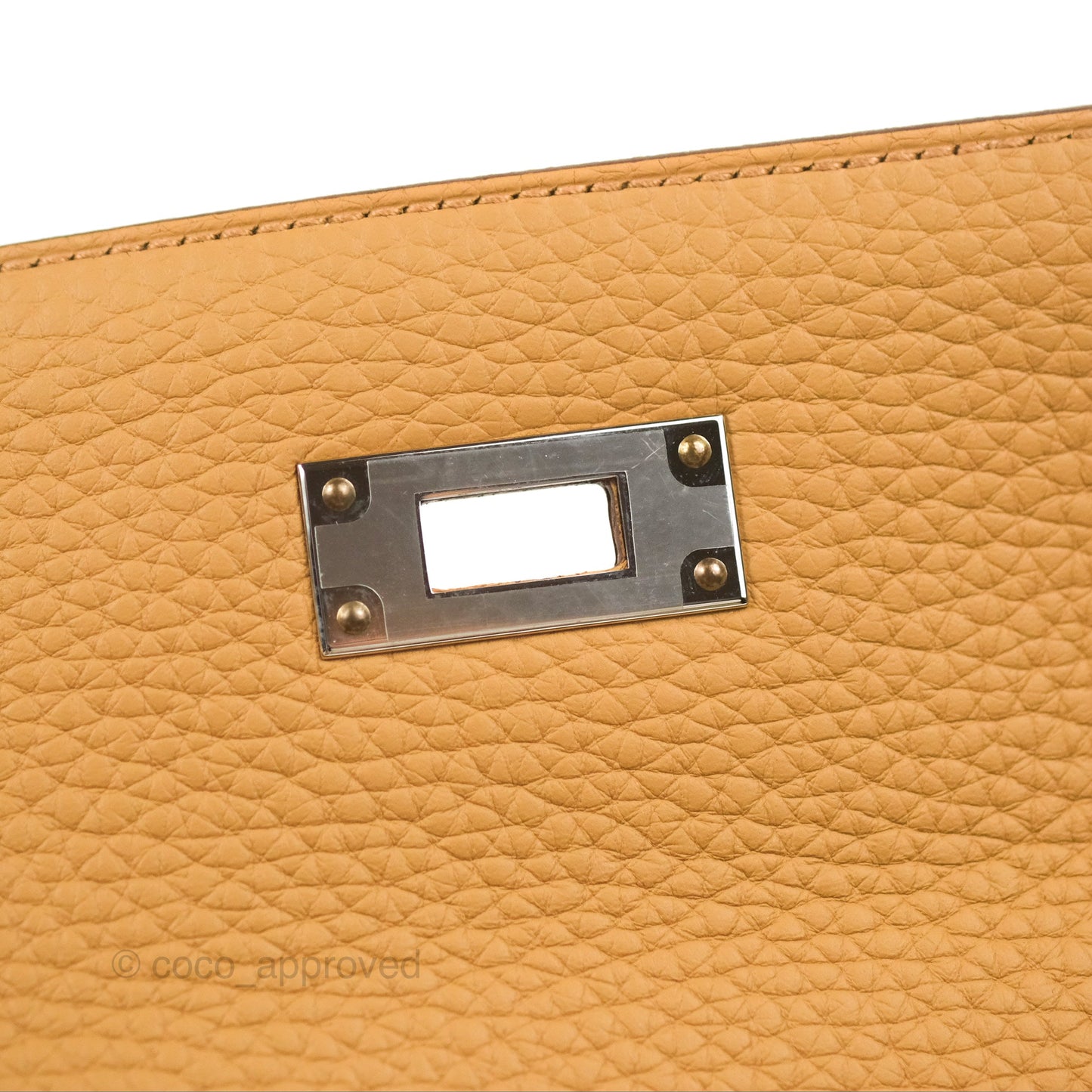 Hermès Kelly 28 Biscuit 48 Clemence Palladium Hardware