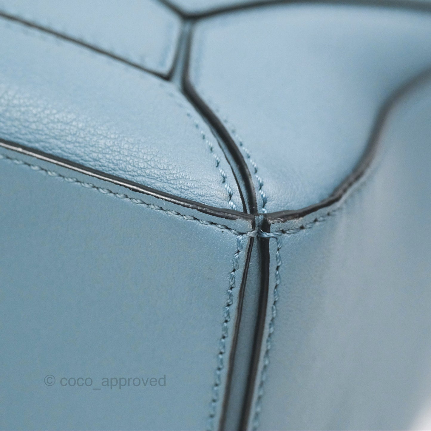 Loewe Small Puzzle Bag Stone Blue Calfskin