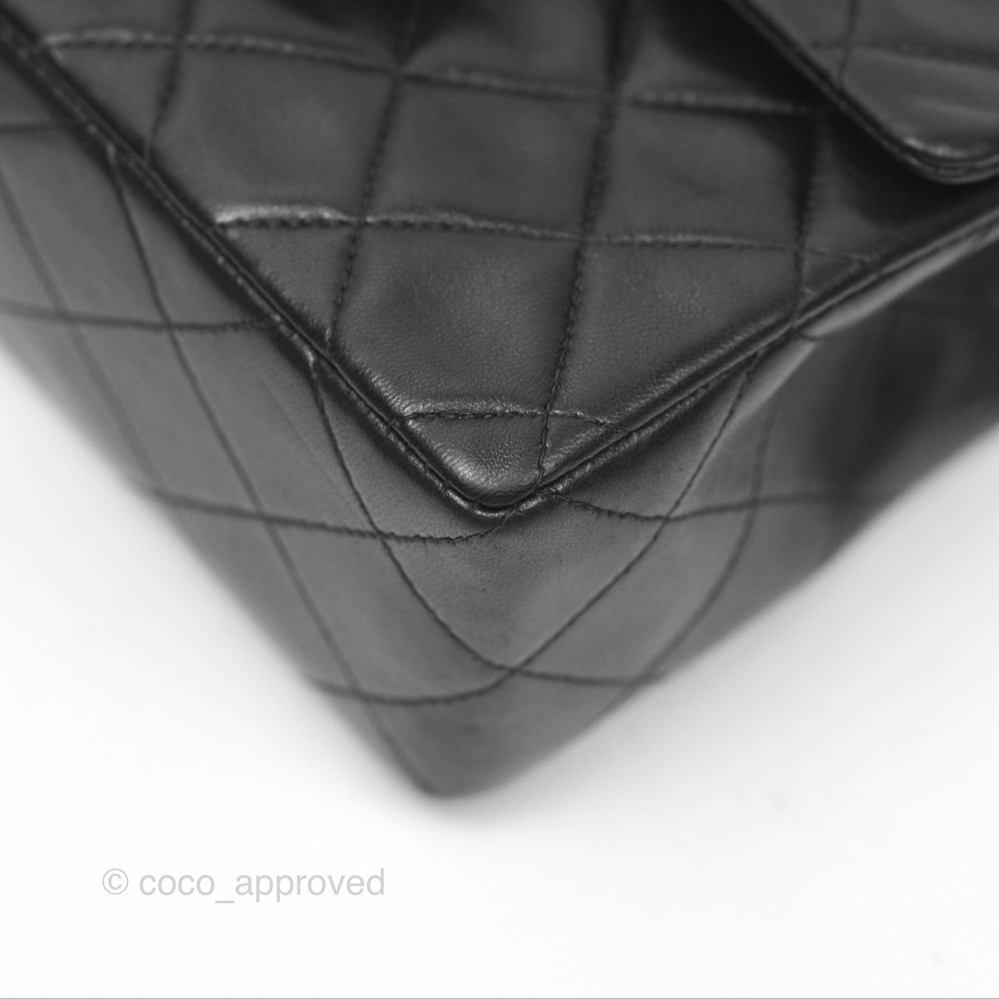 Chanel Vintage Mini Square Black Lambskin 24K Gold Hardware
