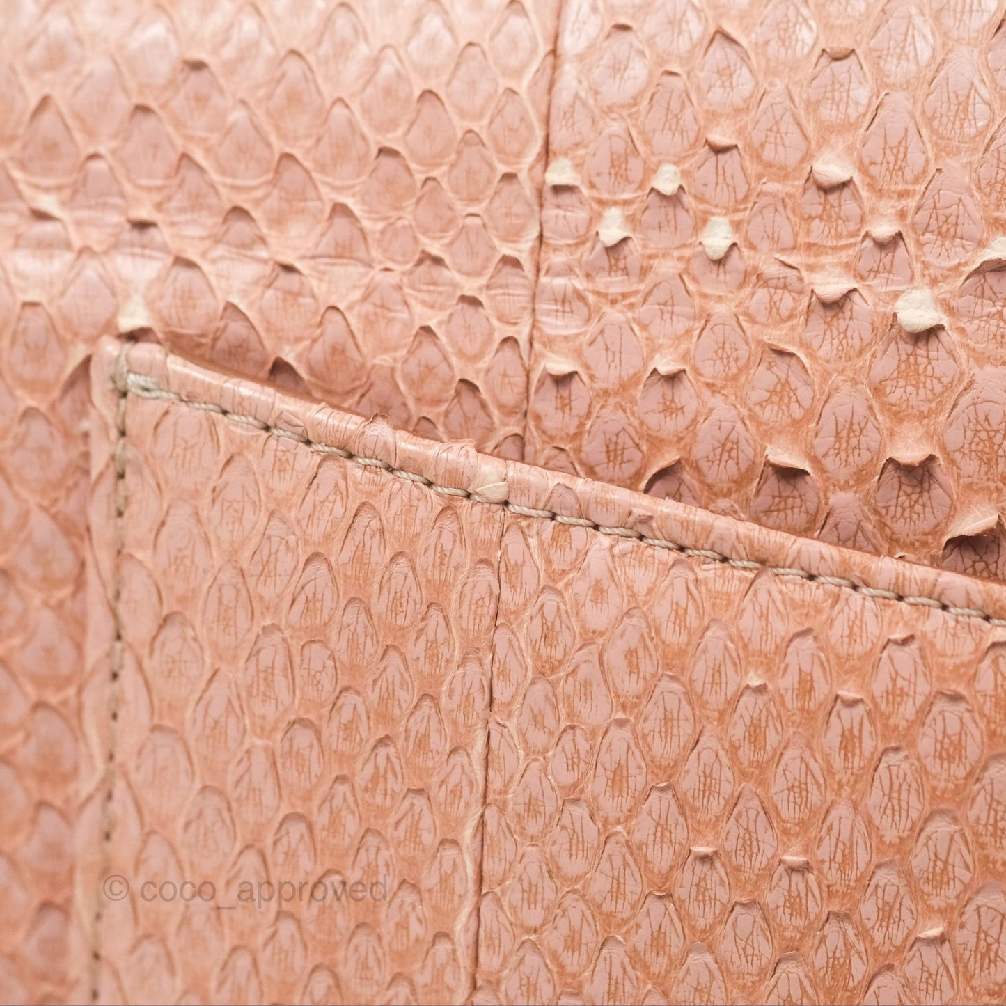 Chanel Jumbo Double Flap Python Pink Gold Hardware