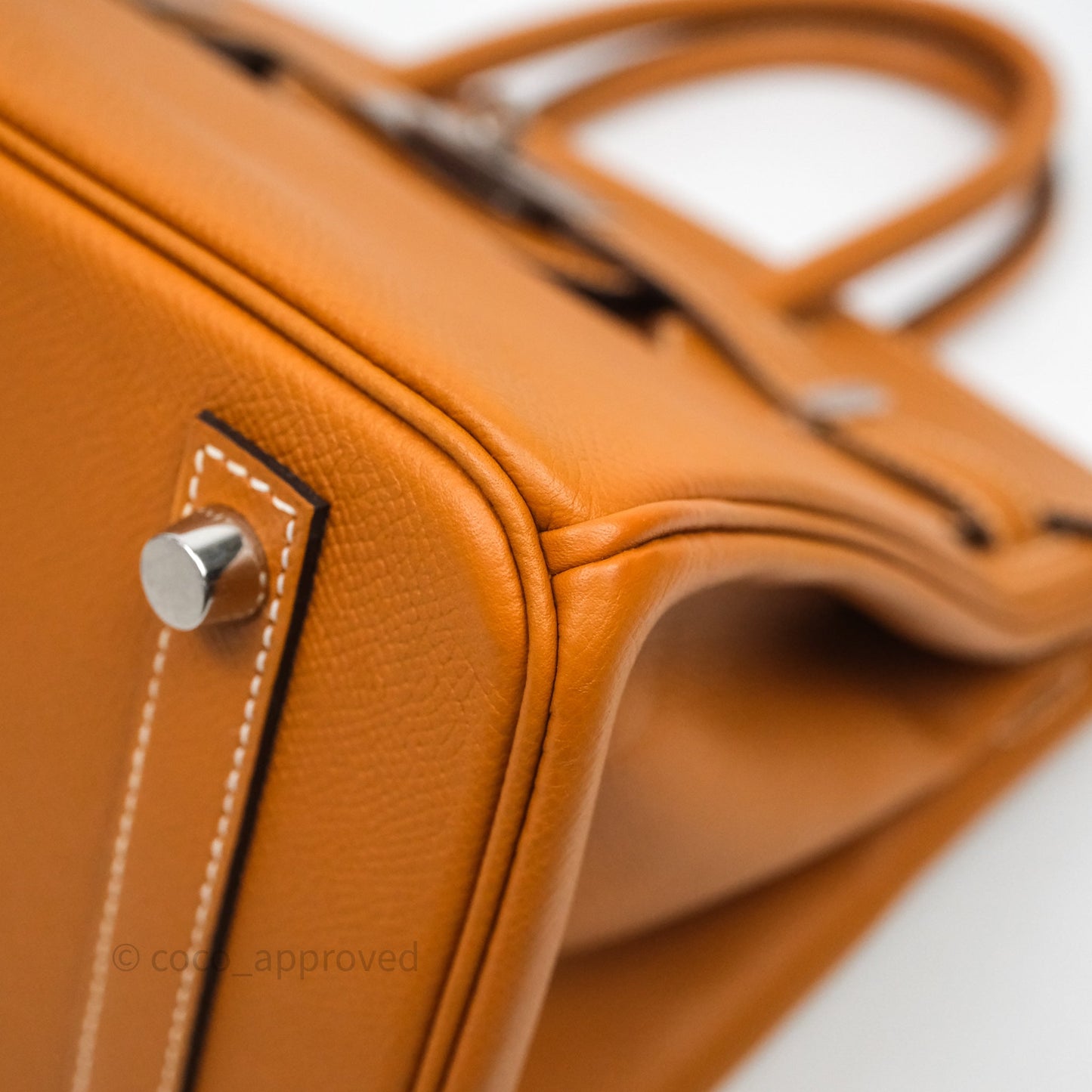 Hermes Birkin 30 Toffee Epsom Palladium Hardware