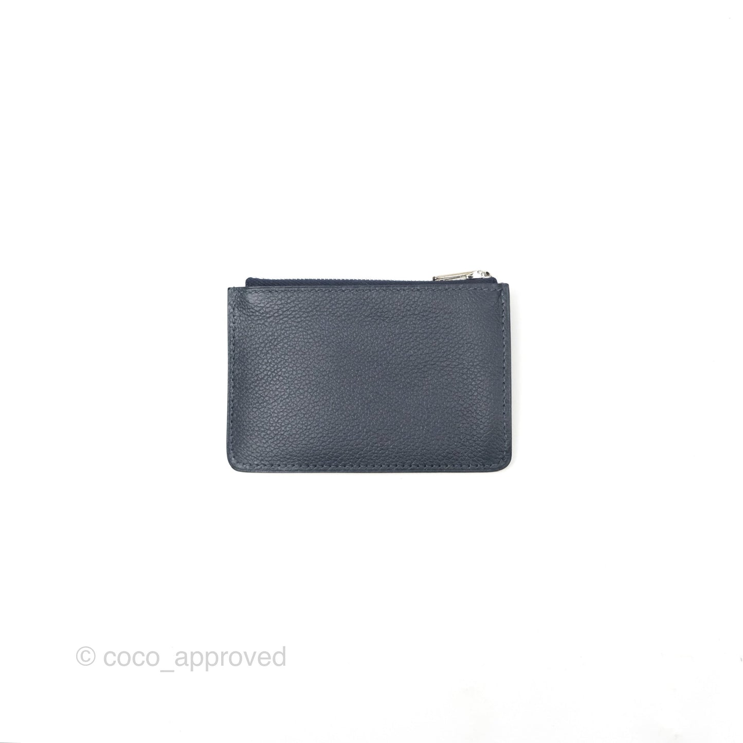 Hermès Constance Slim Wallet Bleu Nuit 2Z Evercolor Palladium Hardware