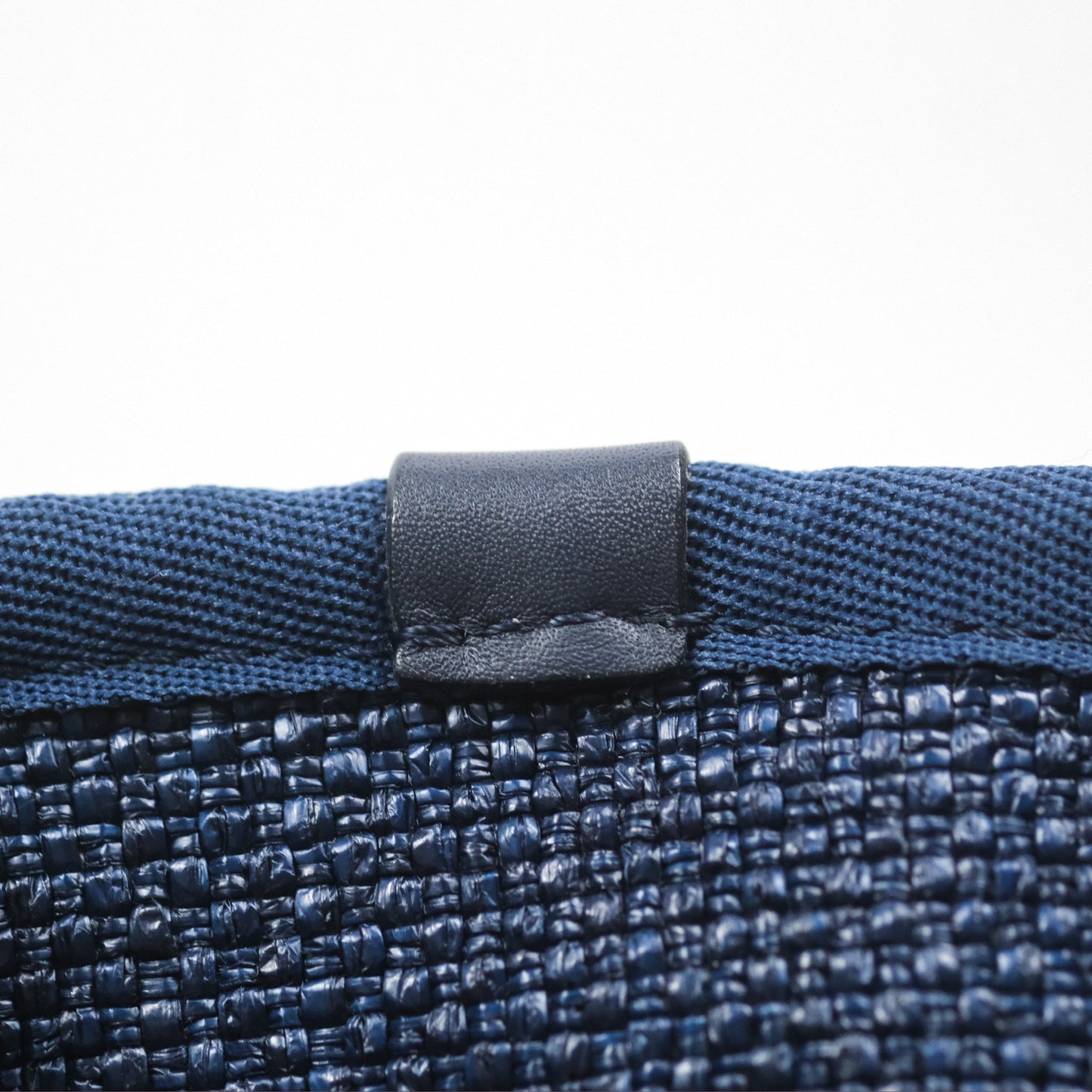 Chanel Medium Deauville Navy Canvas Gold Hardware