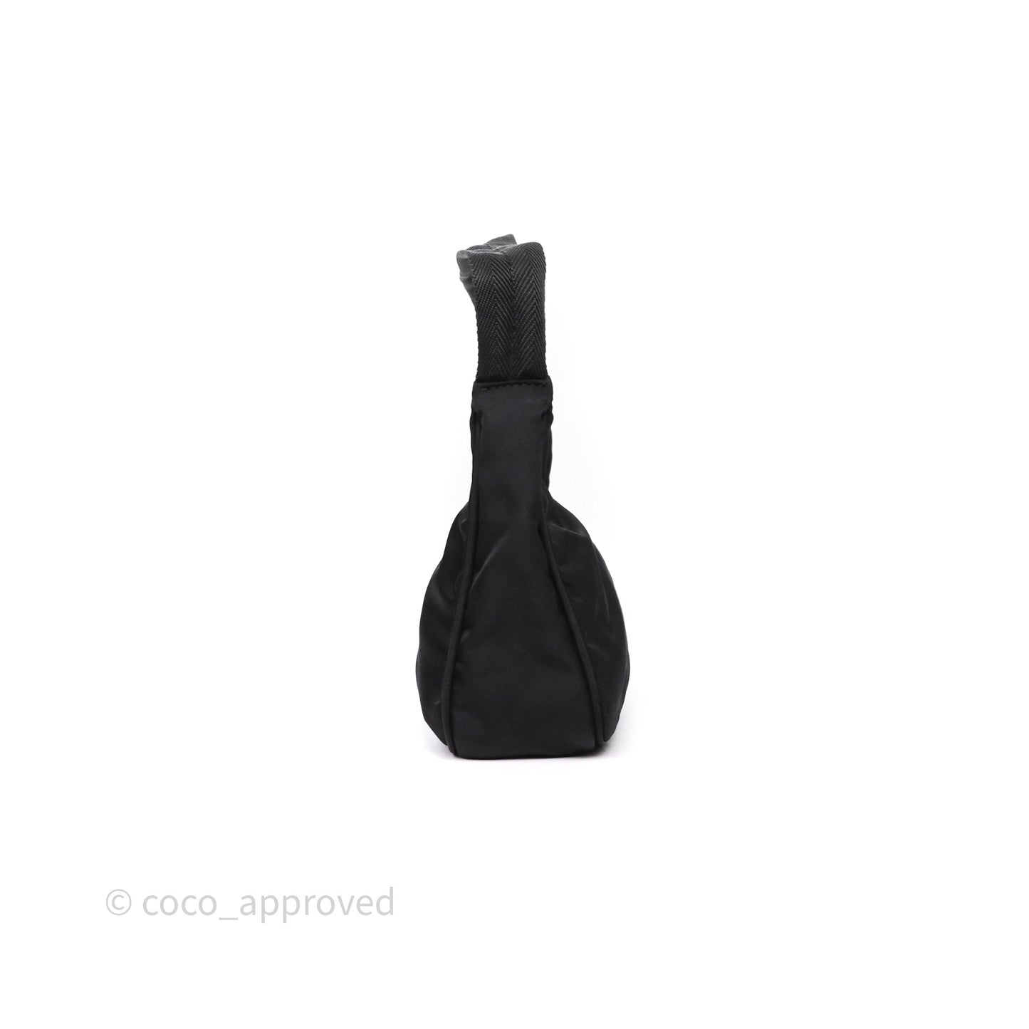 Prada Vintage Mini Bag Black Nylon Silver Hardware