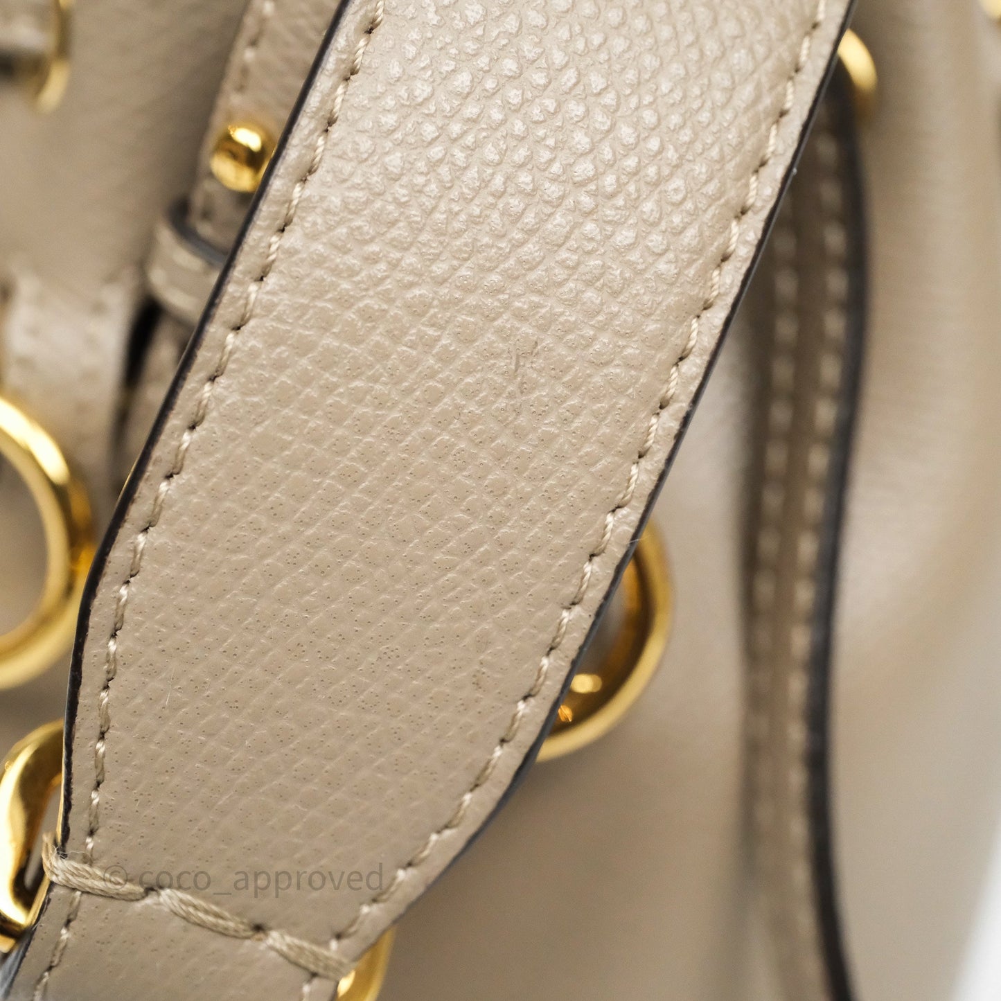 Fendi Mini Mon Tresor Bucket Bag Tortora Grained Calfskin