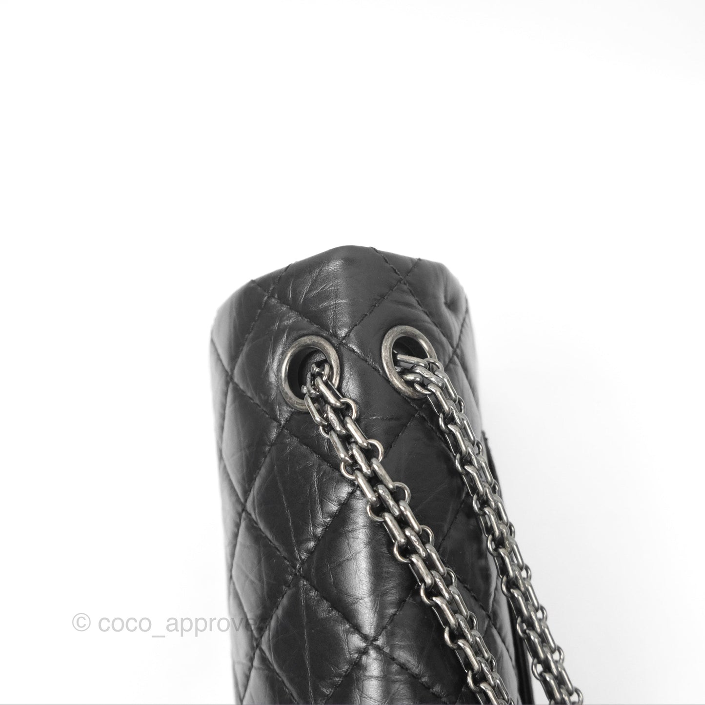 Chanel Reissue 226 Quilted Black Aged Calfskin Ruthenium Hardware