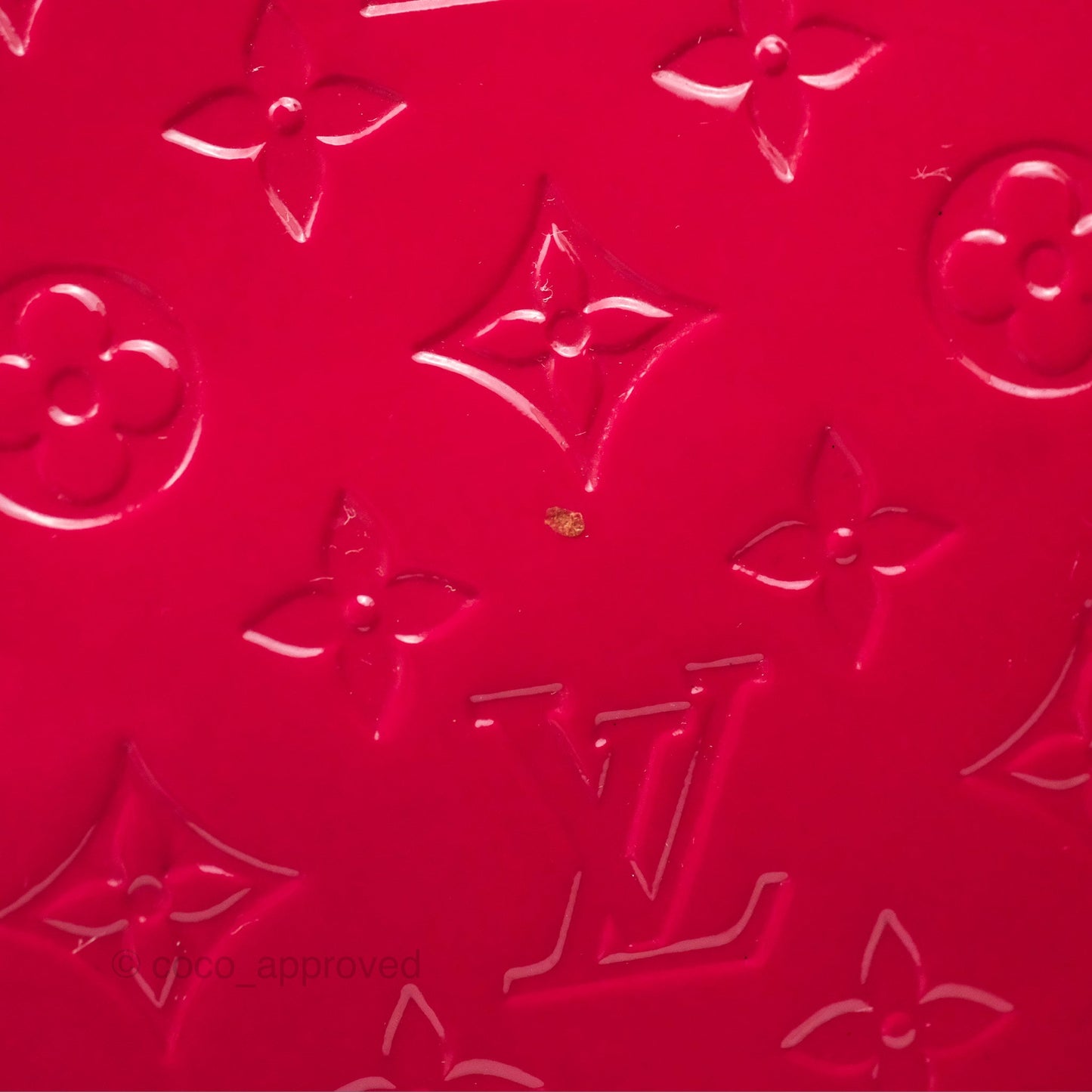 Louis Vuitton Brea MM Red Vernis Patent Monogram