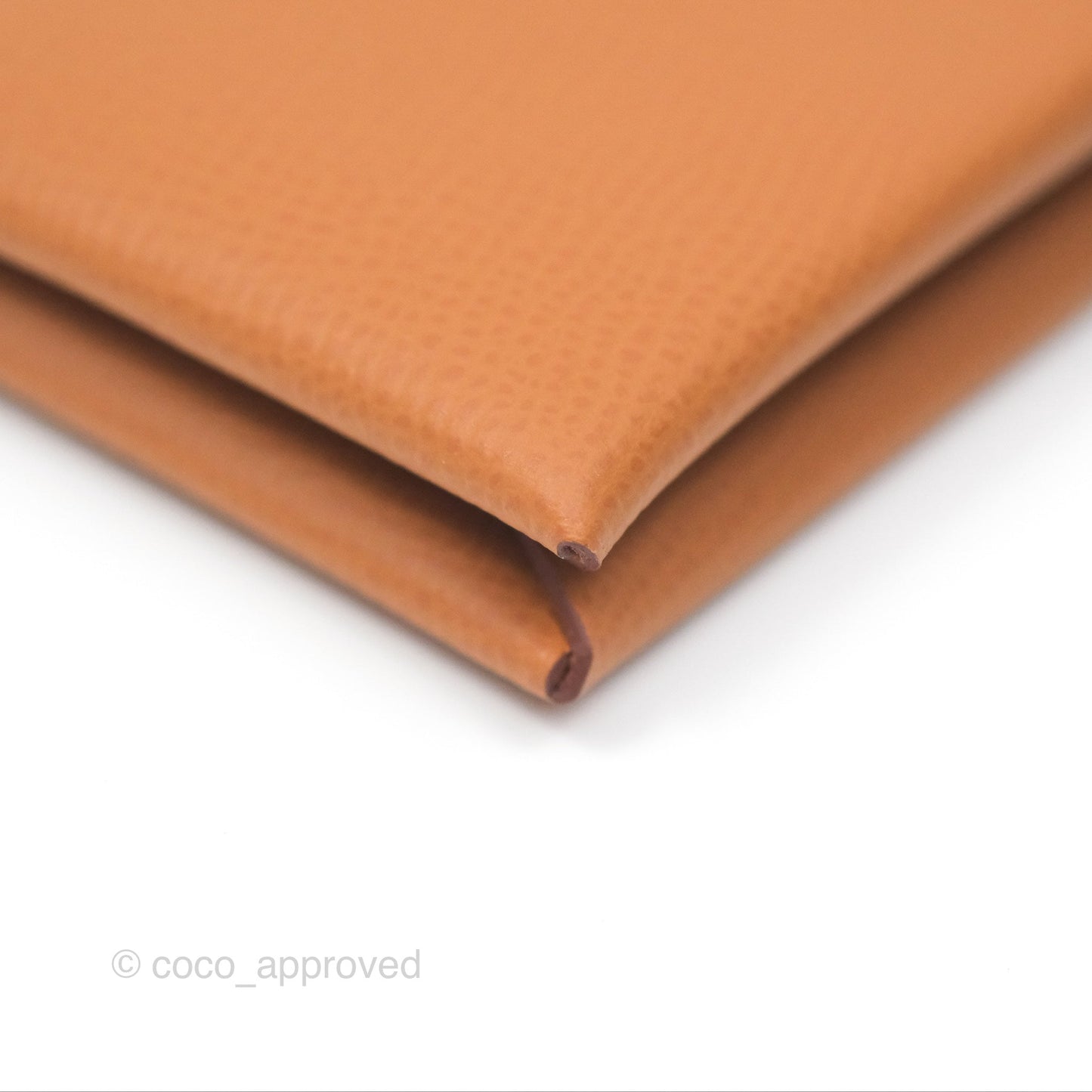 Hermès Calvi Card Holder Gold Epsom