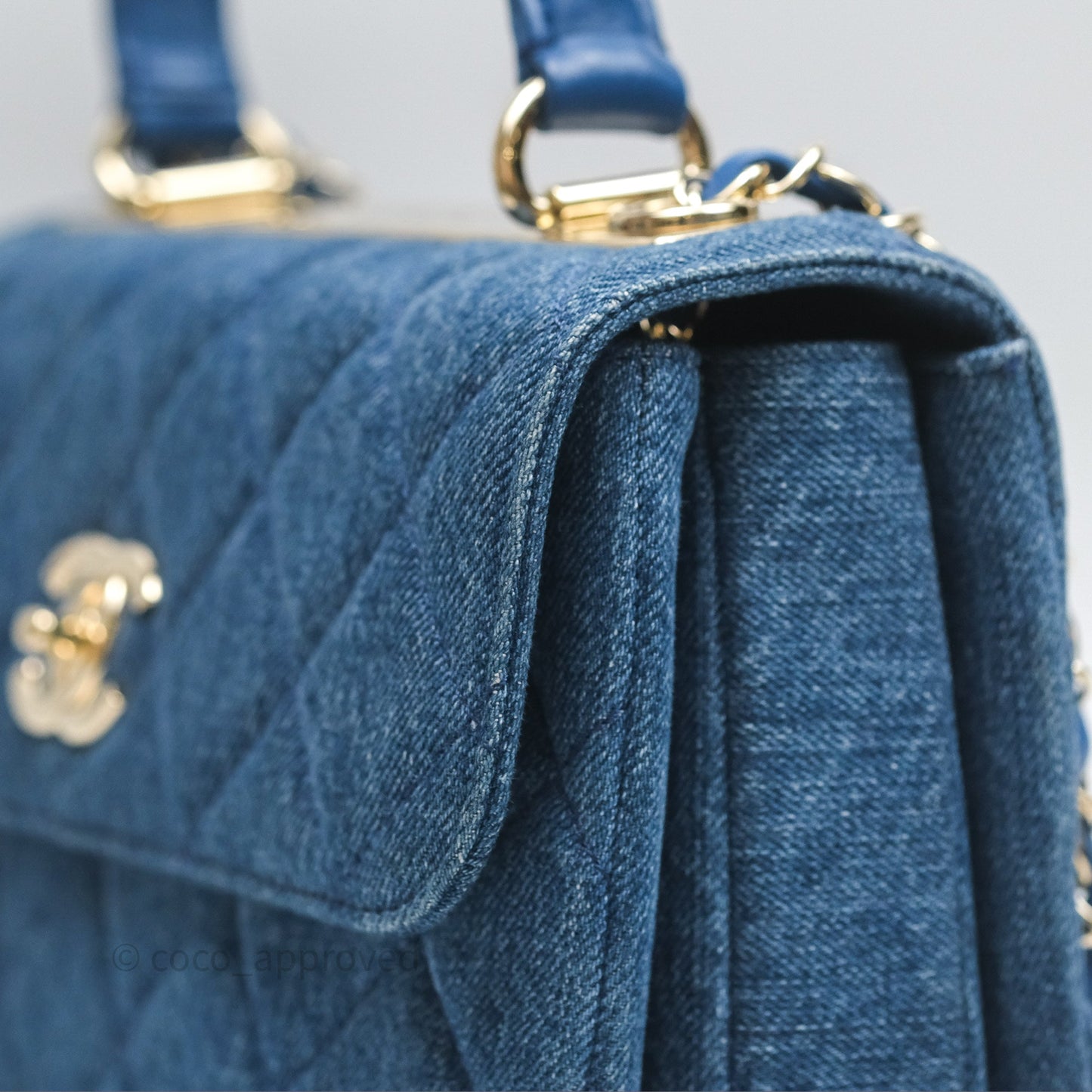 Chanel Small Trendy CC Denim Gold Hardware