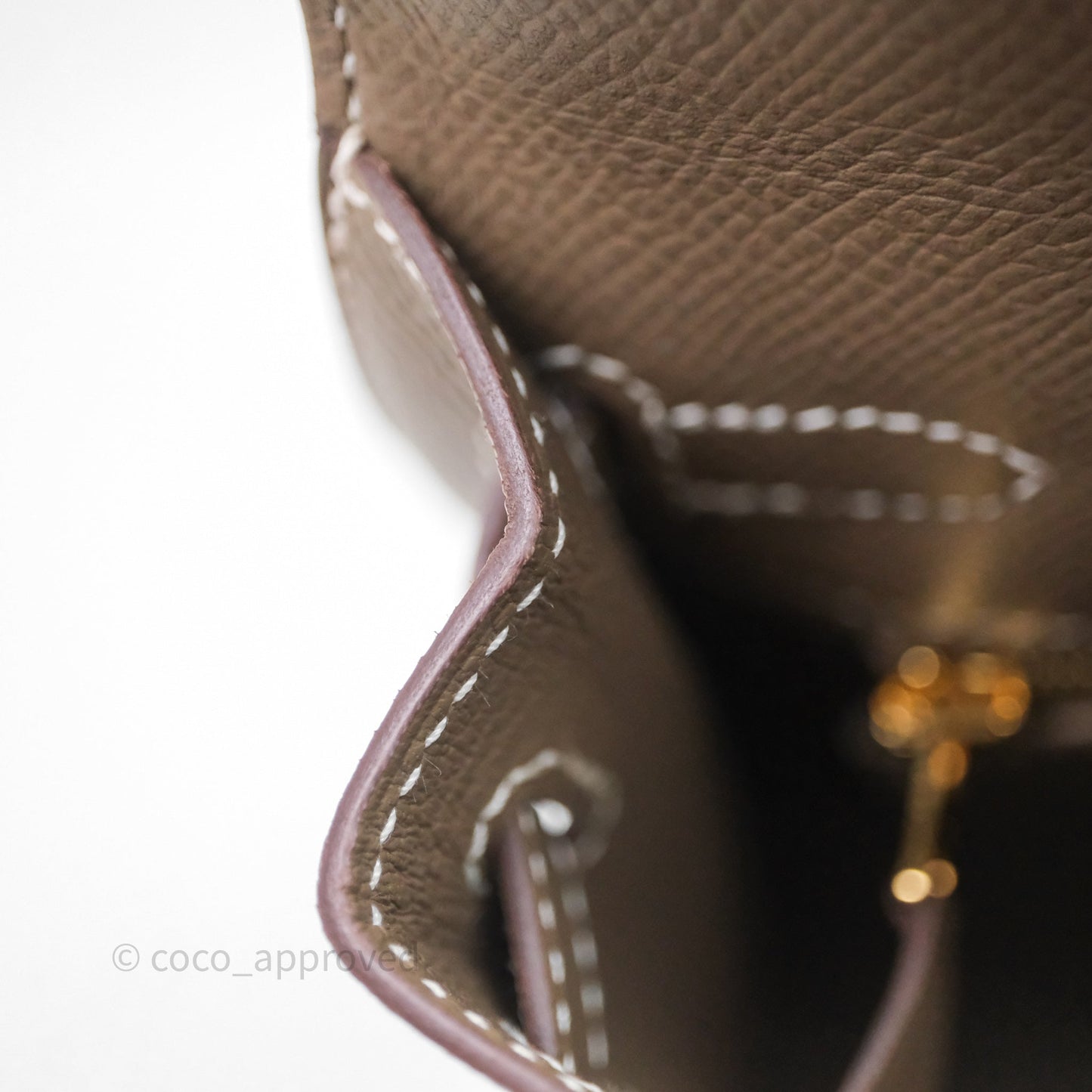 Hermes Kelly 25 Etoupe 18 Epsom Gold Hardware