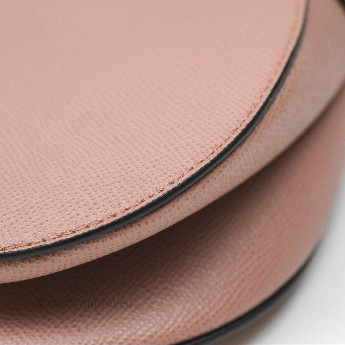 Christian Dior Saddle Bag Dusty Pink Grained Calfskin Gold Hardware