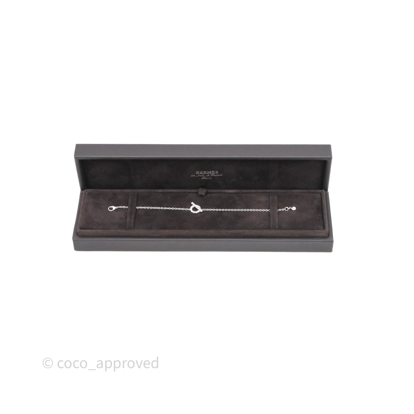 Hermès Finesse Bracelet Diamonds White Gold