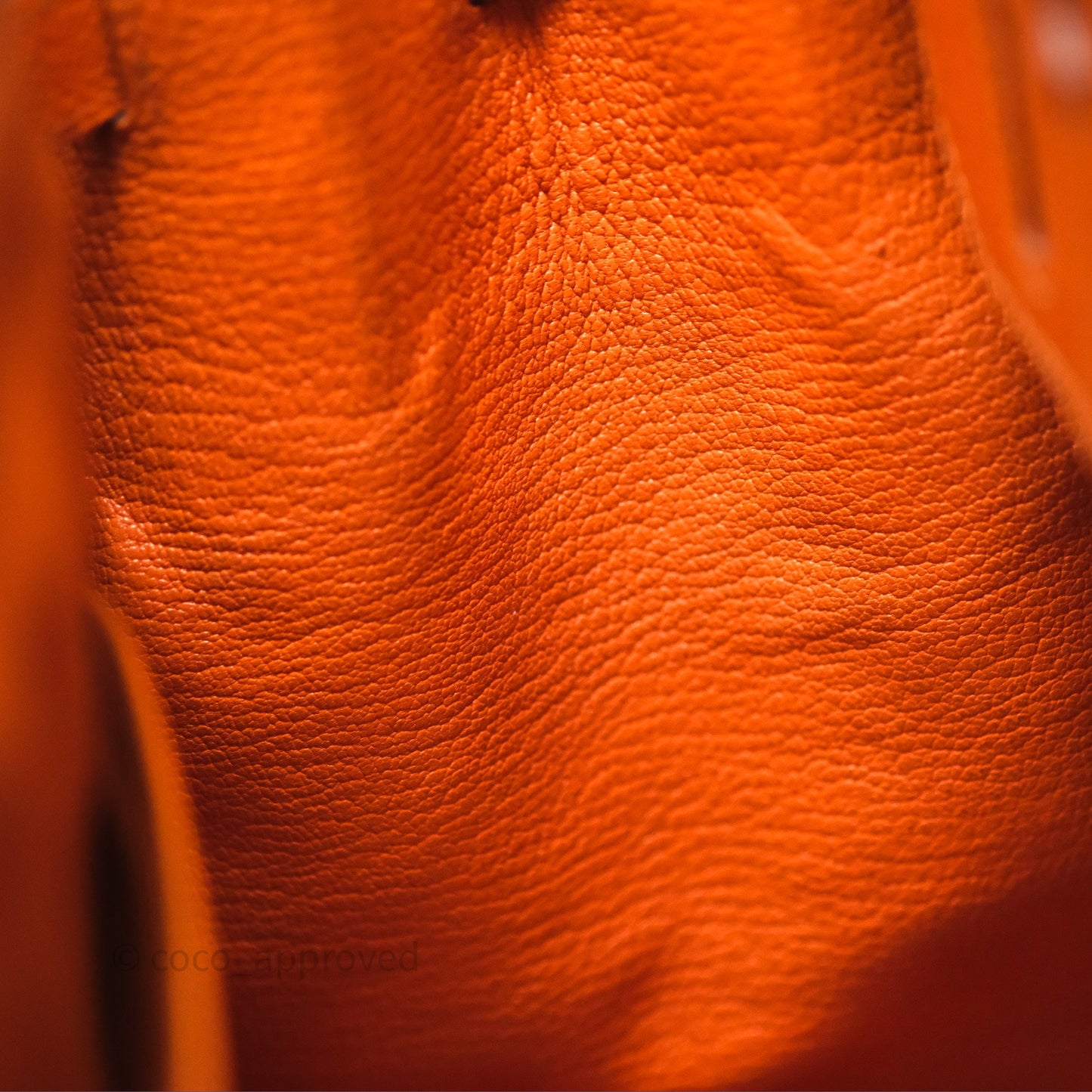 Hermès Birkin 30 Retourne Orange Epsom Palladium Hardware