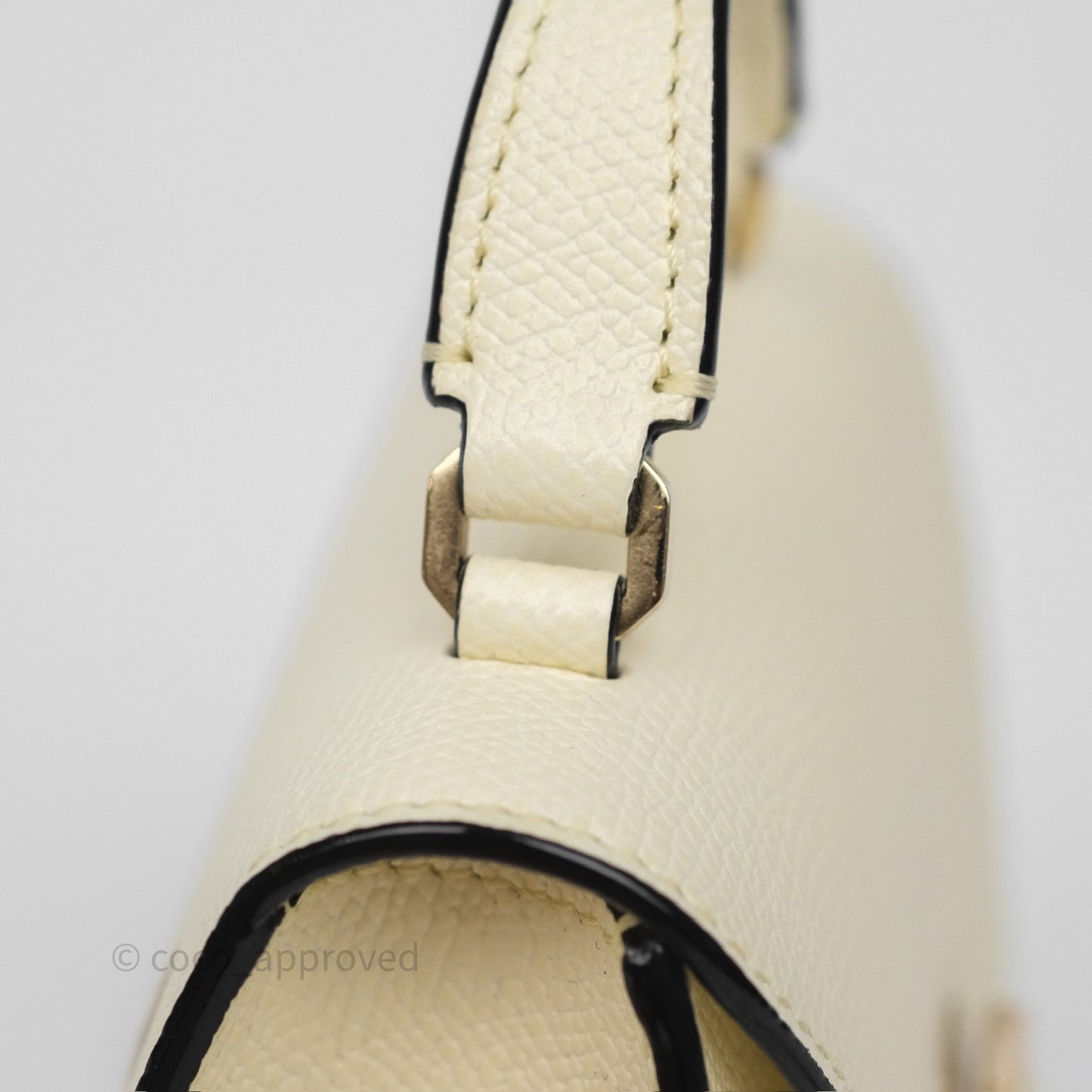 Valextra Iside Belt Bag Pergamena White Calfskin
