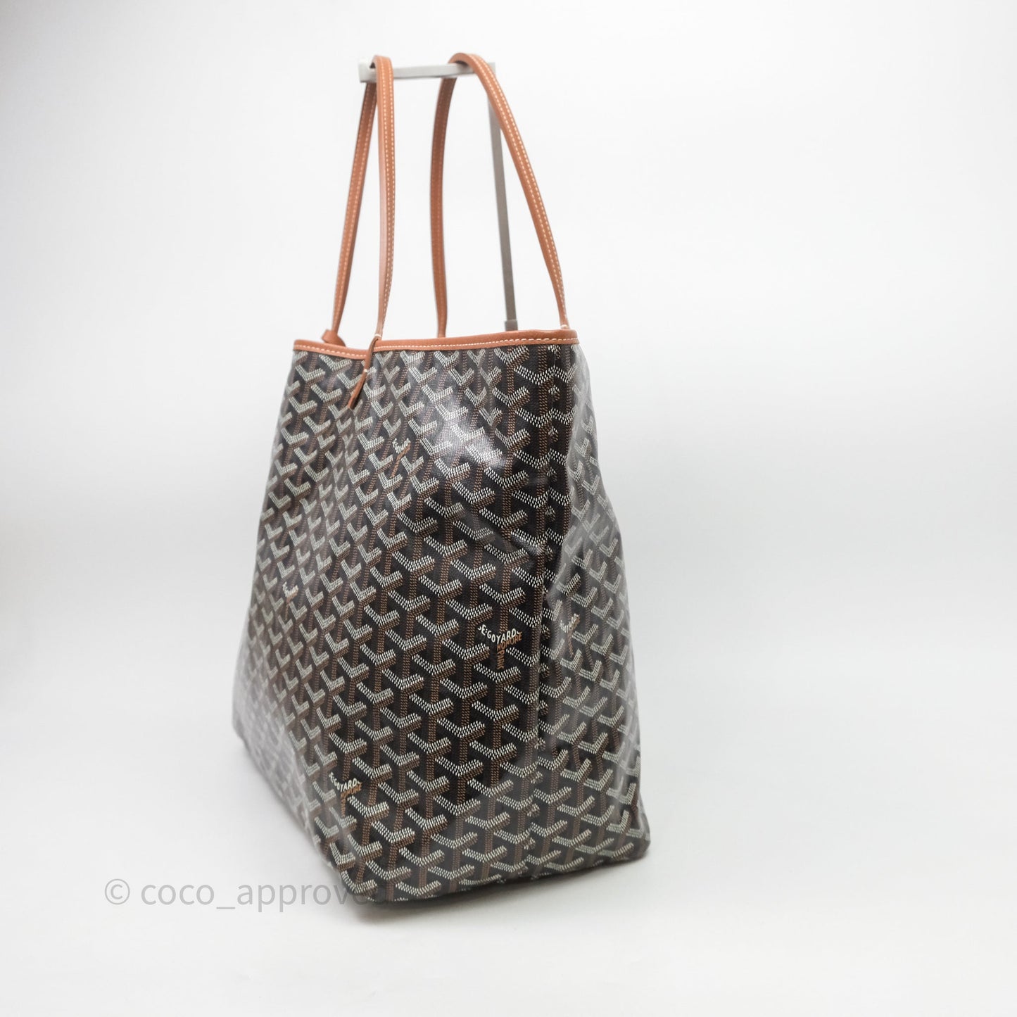 Goyard St Louis Tote GM Tan Black