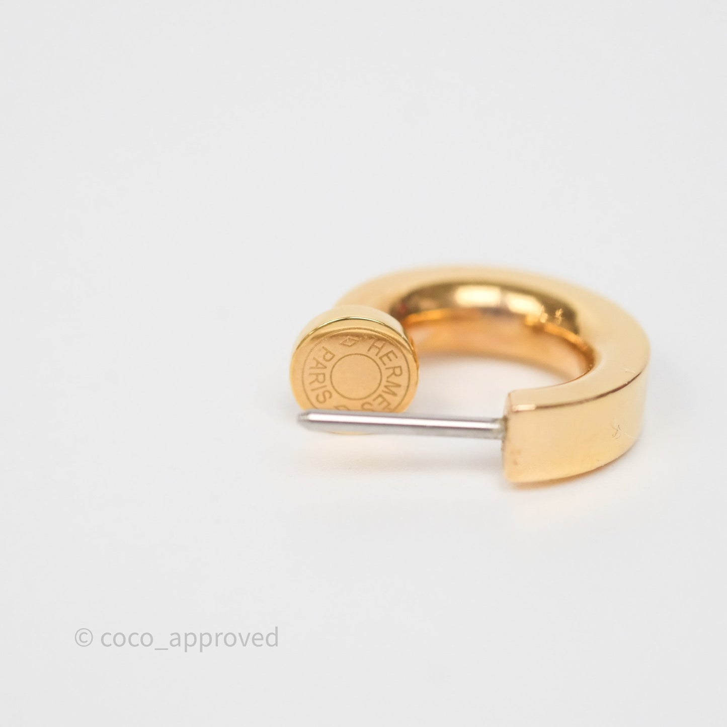 Hermès O'Kelly Earrings Nata I2 Swift Rose Gold Hardware